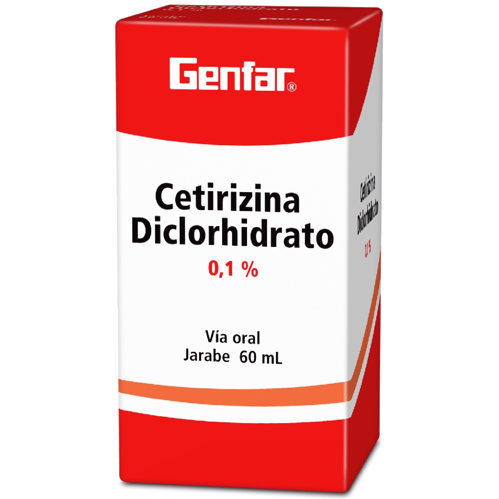 Cetirizina Jarabe 0.1% Kids – 60 ml (Genfar CETIRIZINA)