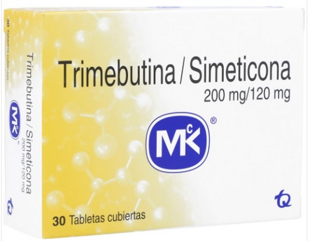 Trimebutina 200/120 mg 30 tabletas - Trimebutina y Simeticona