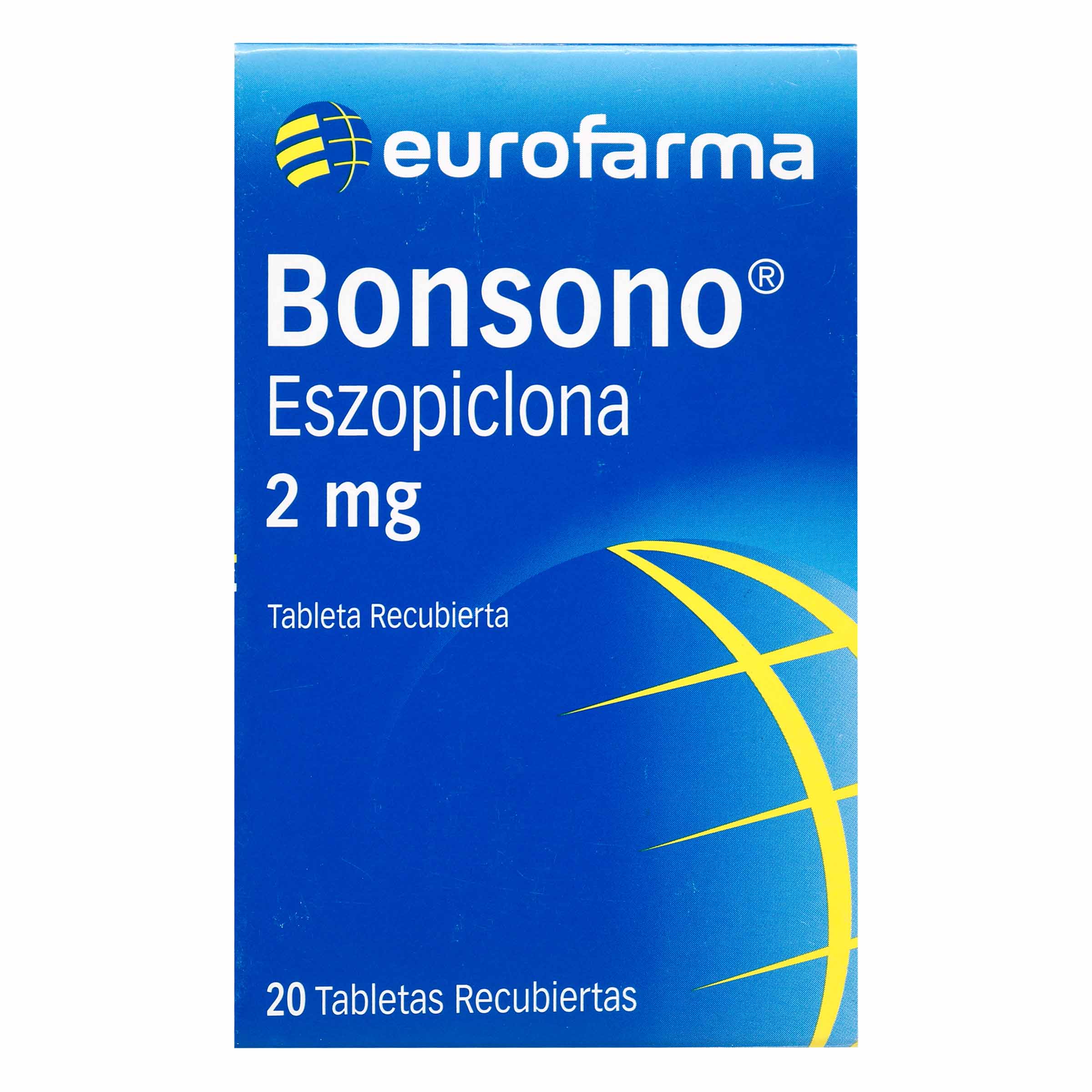 Eszopiclona 2 mg - 20 tabletas