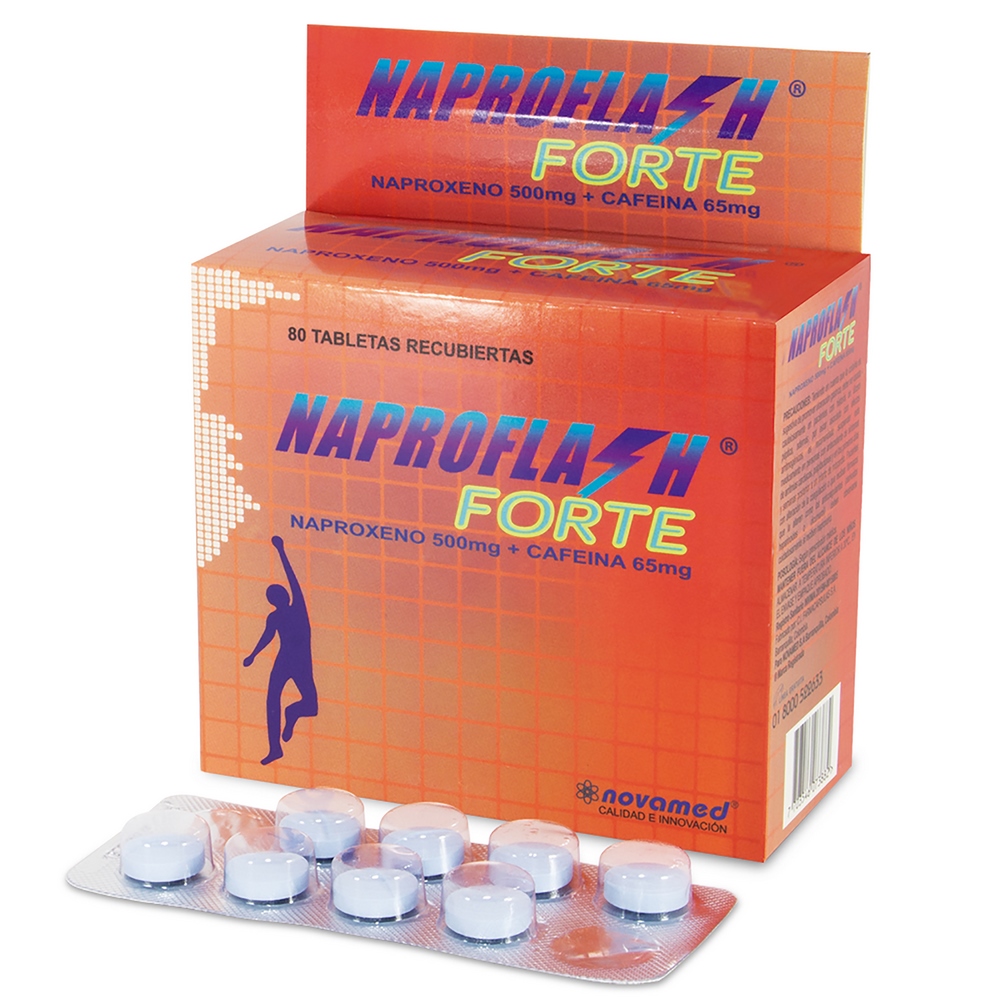 NAPROFLASH Forte 500 mg – Naproxeno Sódico con Cafeína