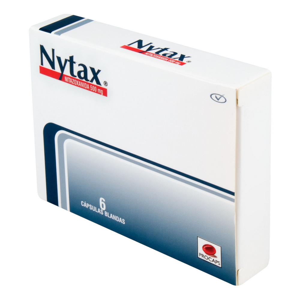 Nitazoxanida 500 mg, NYTAX | 6 cápsulas