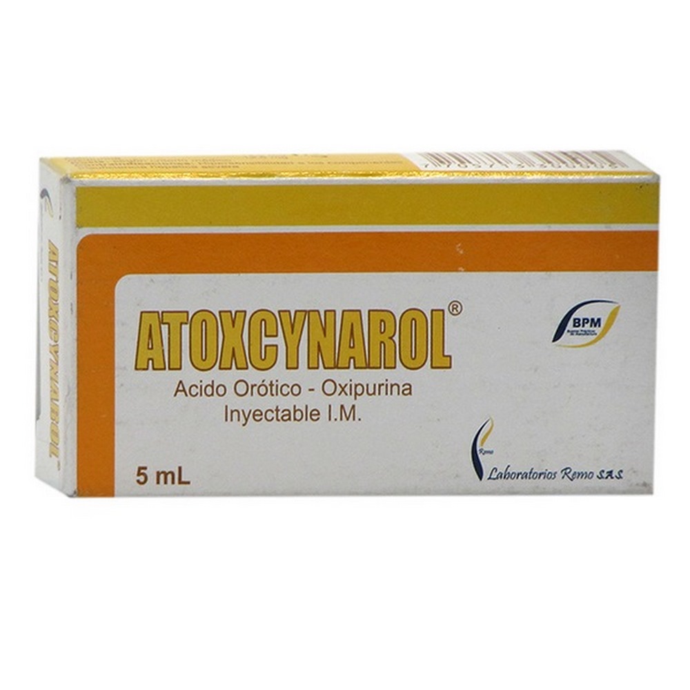ATOXCYNAROL 5 mL – Ampolla Oxipurina/Ácido orótico
