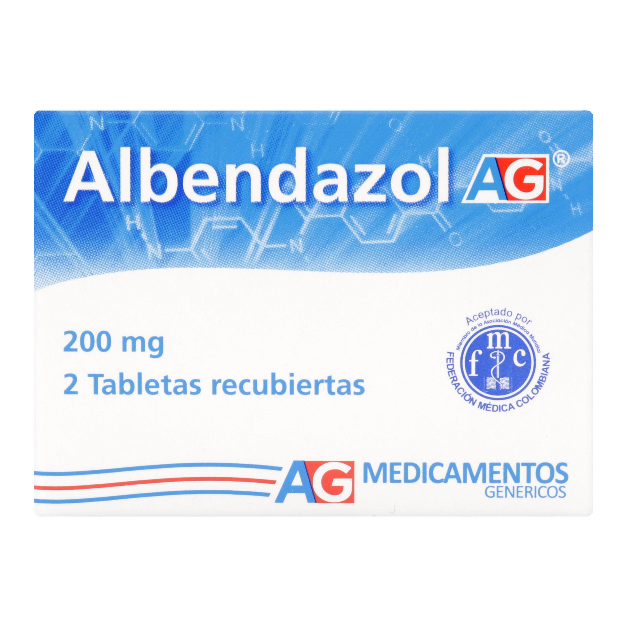 ALBENDAZOL 200 MG – 2 TABLETAS