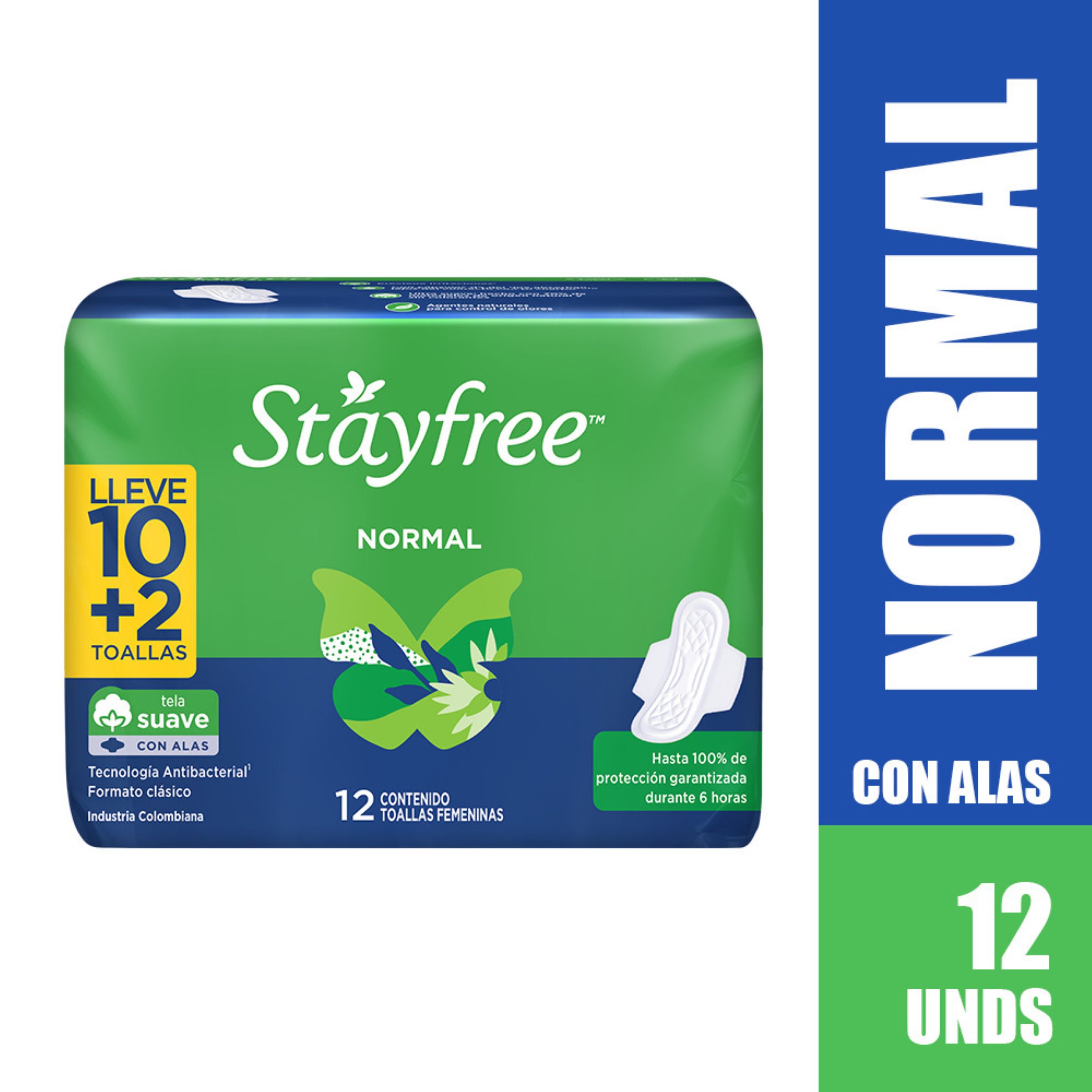 Toallas StayFree 12 unid – Alas