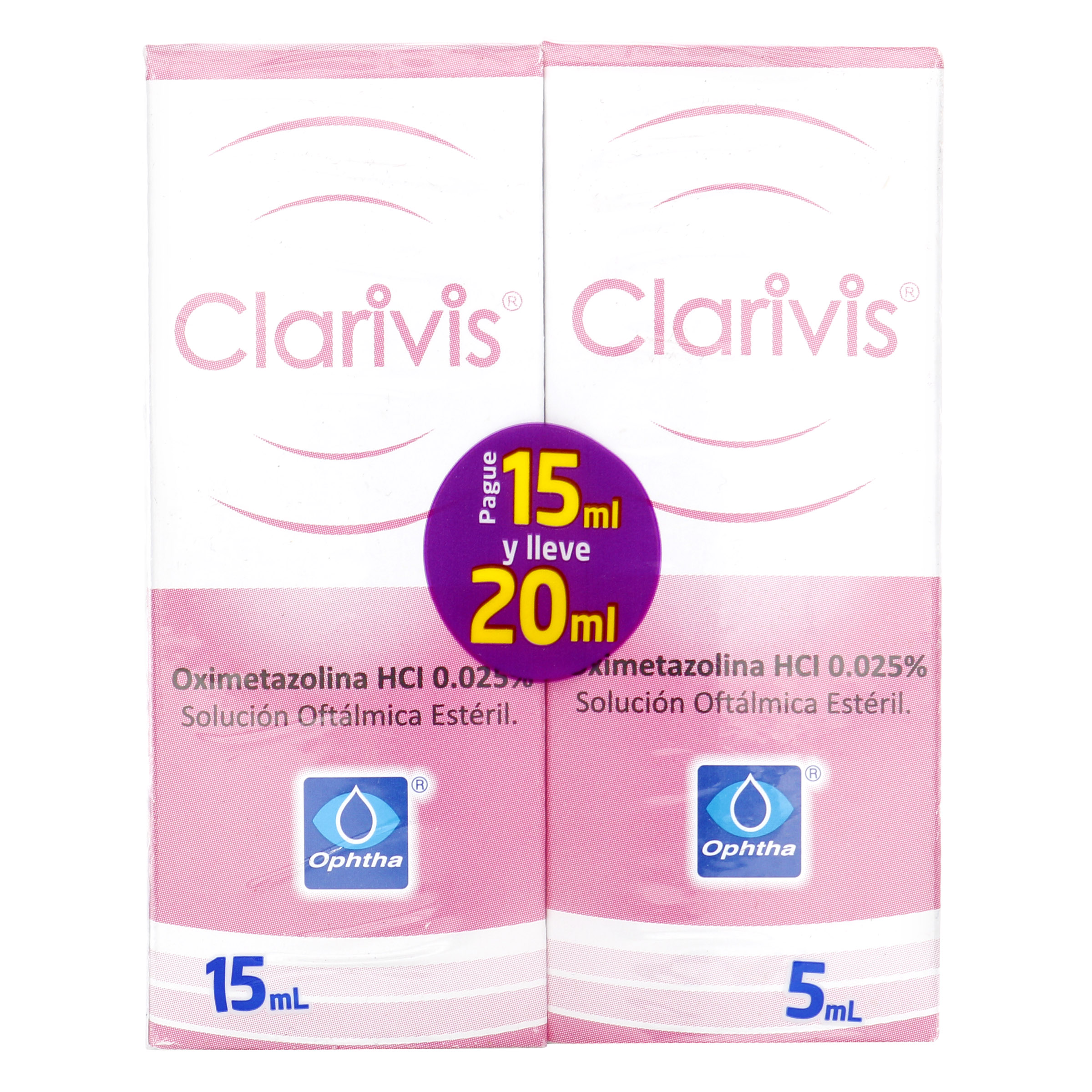 Clarivis 0.025% – Descongestionante nasal 20 ml