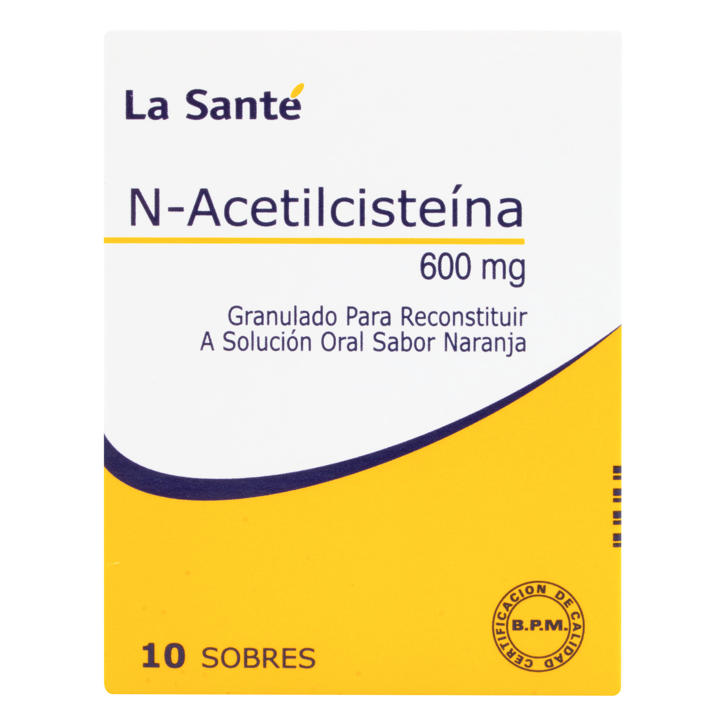 N-acetilcisteína 600 mg - 10 sobres | La Santé