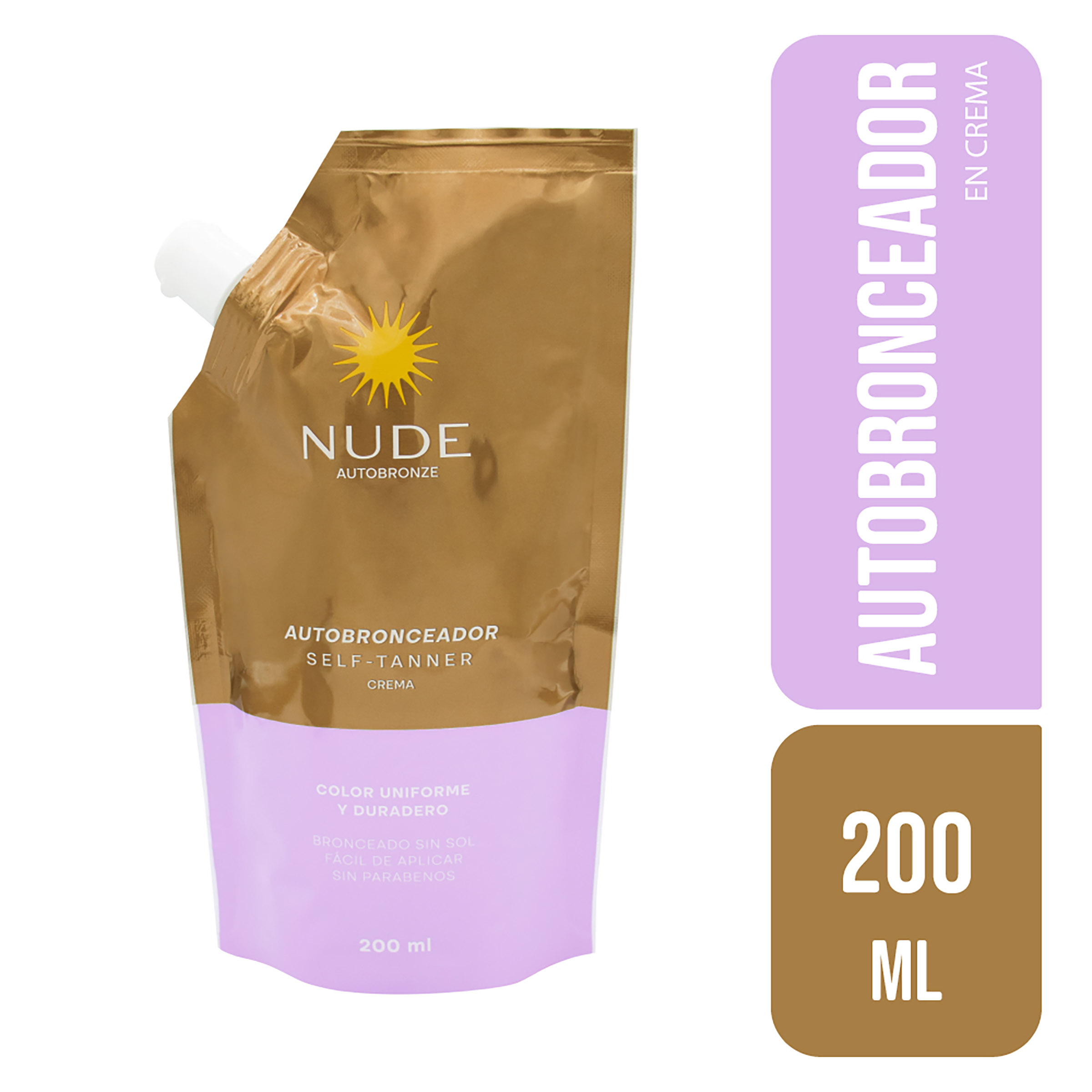 Autobronceador Nude Doypack 200 ml PREBEL