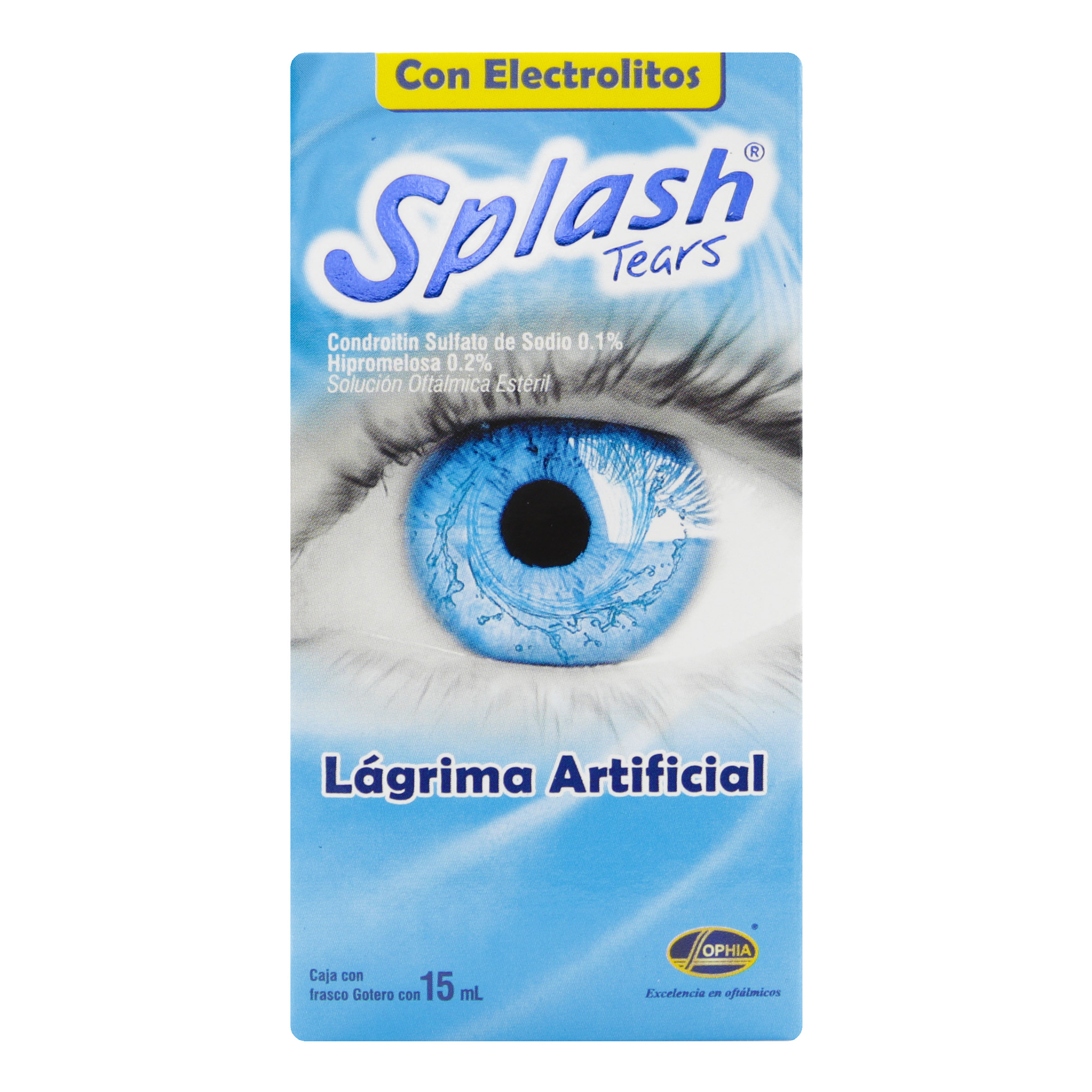 SPLASHTEARS 15 ml - ácido condroitín sulfúrico + hipromelosa | LAB.SOPHIA COLOMBIA