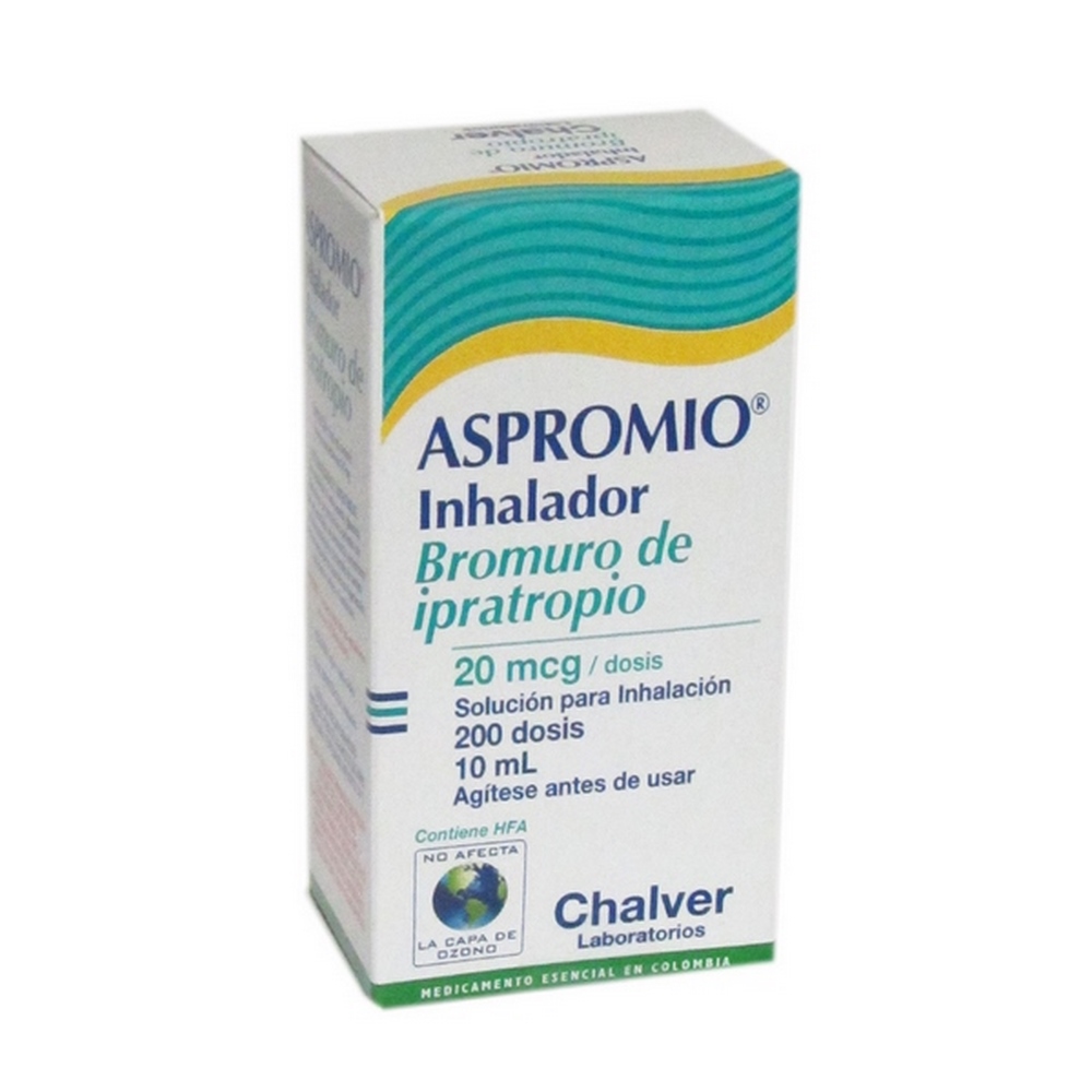 Aspromio Inhalador 200 dosis – Bromuro de Ipratropio