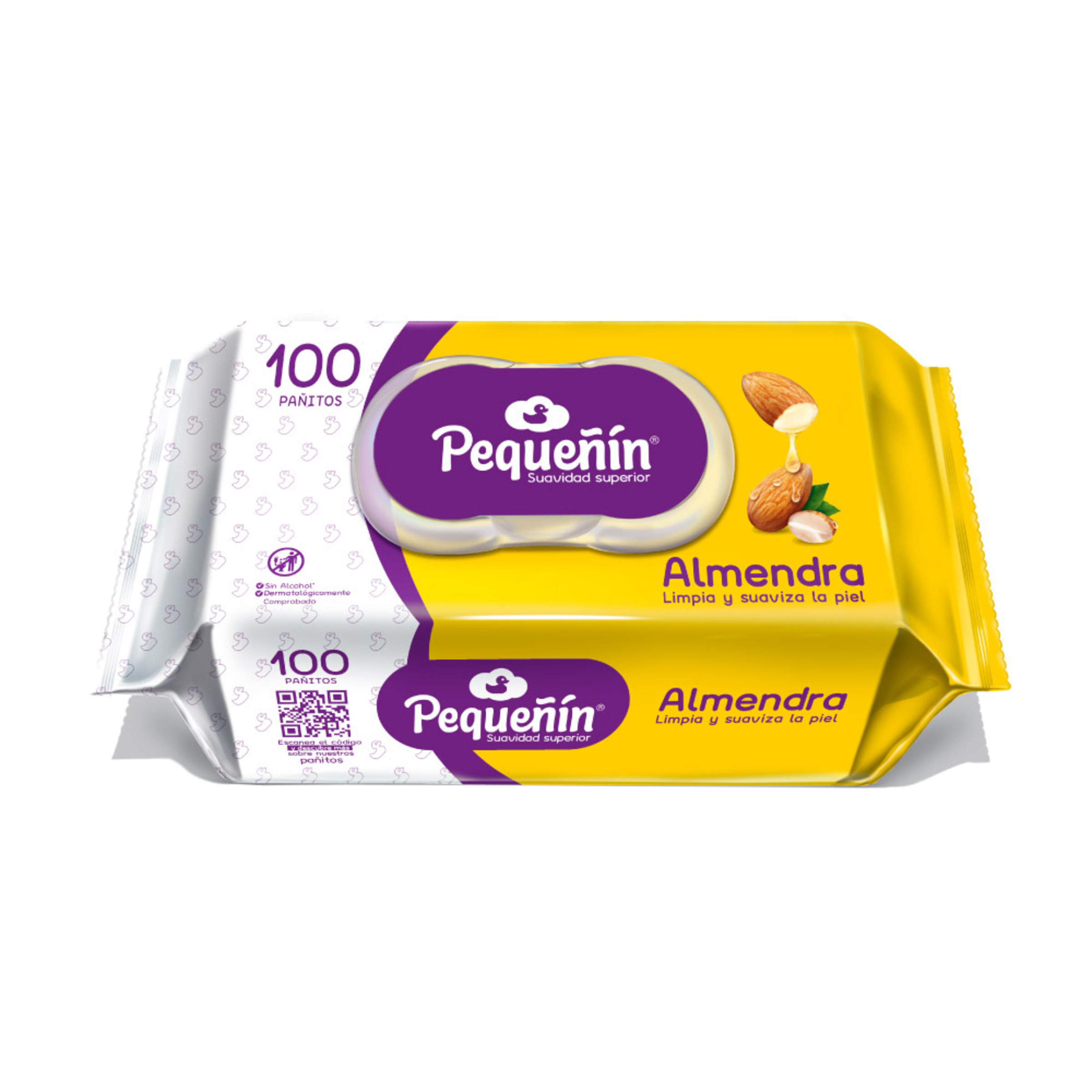 Pañitos húmedos Pequeñín Almendra 100 uds