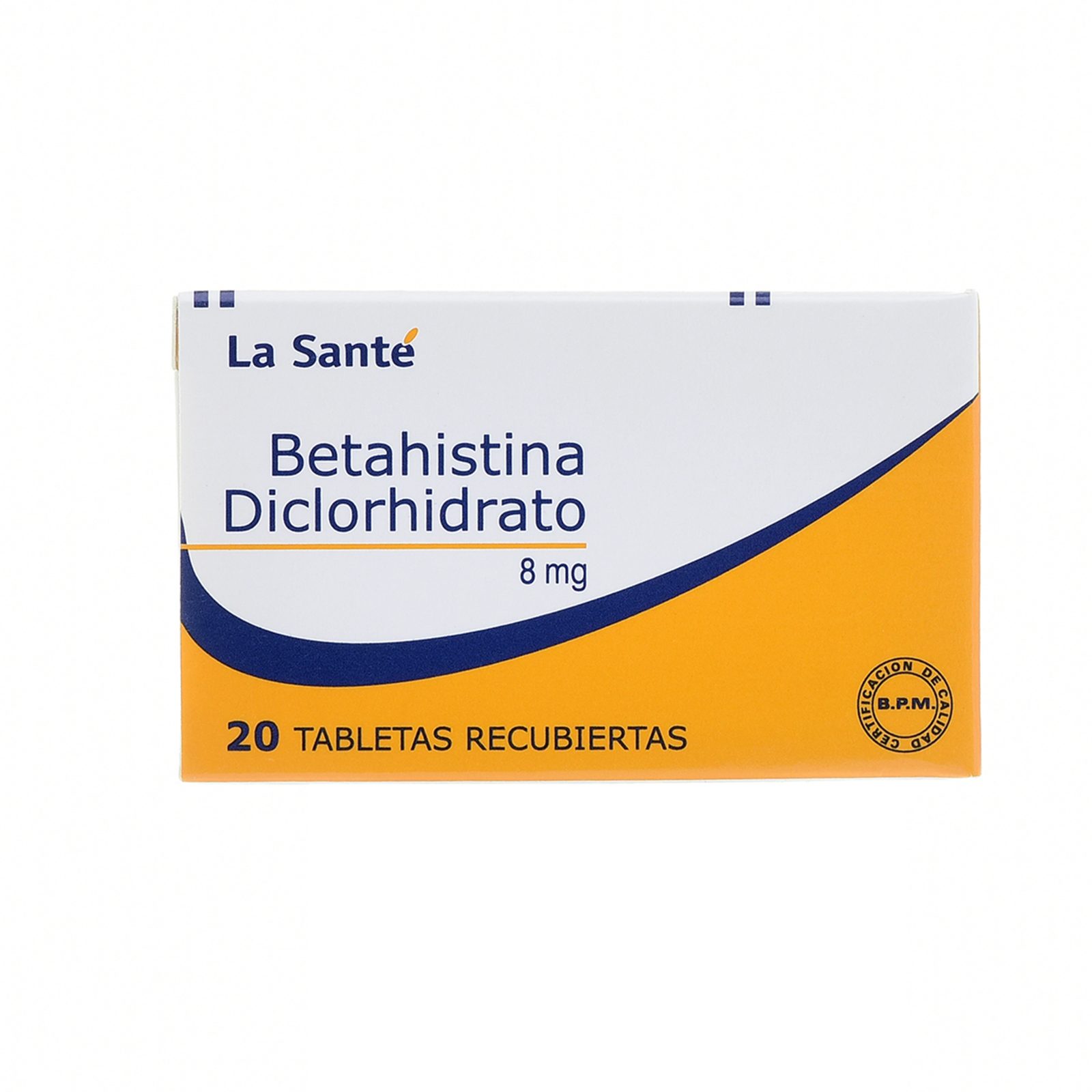 Betahistina 8 mg – 20 tabletas (La Santé)