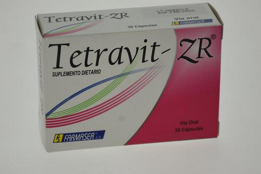 TETRAVIT ZR – 30 cápsulas vitamínicas