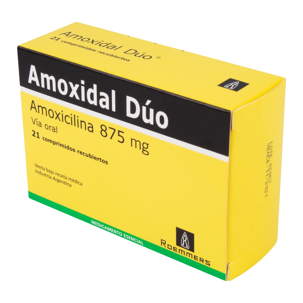 Amoxidal Duo 875 mg – 21 comprimidos | Memphis