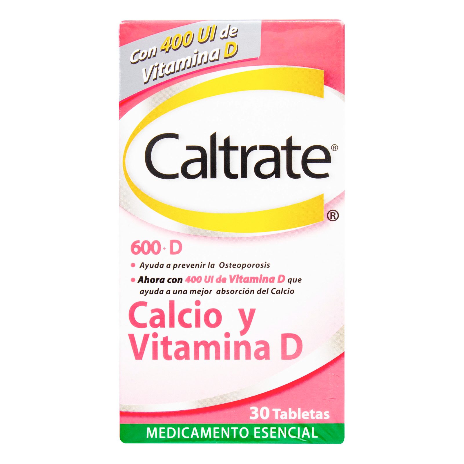 CALTRATE D 600 mg/400 UI - 30 tabletas
