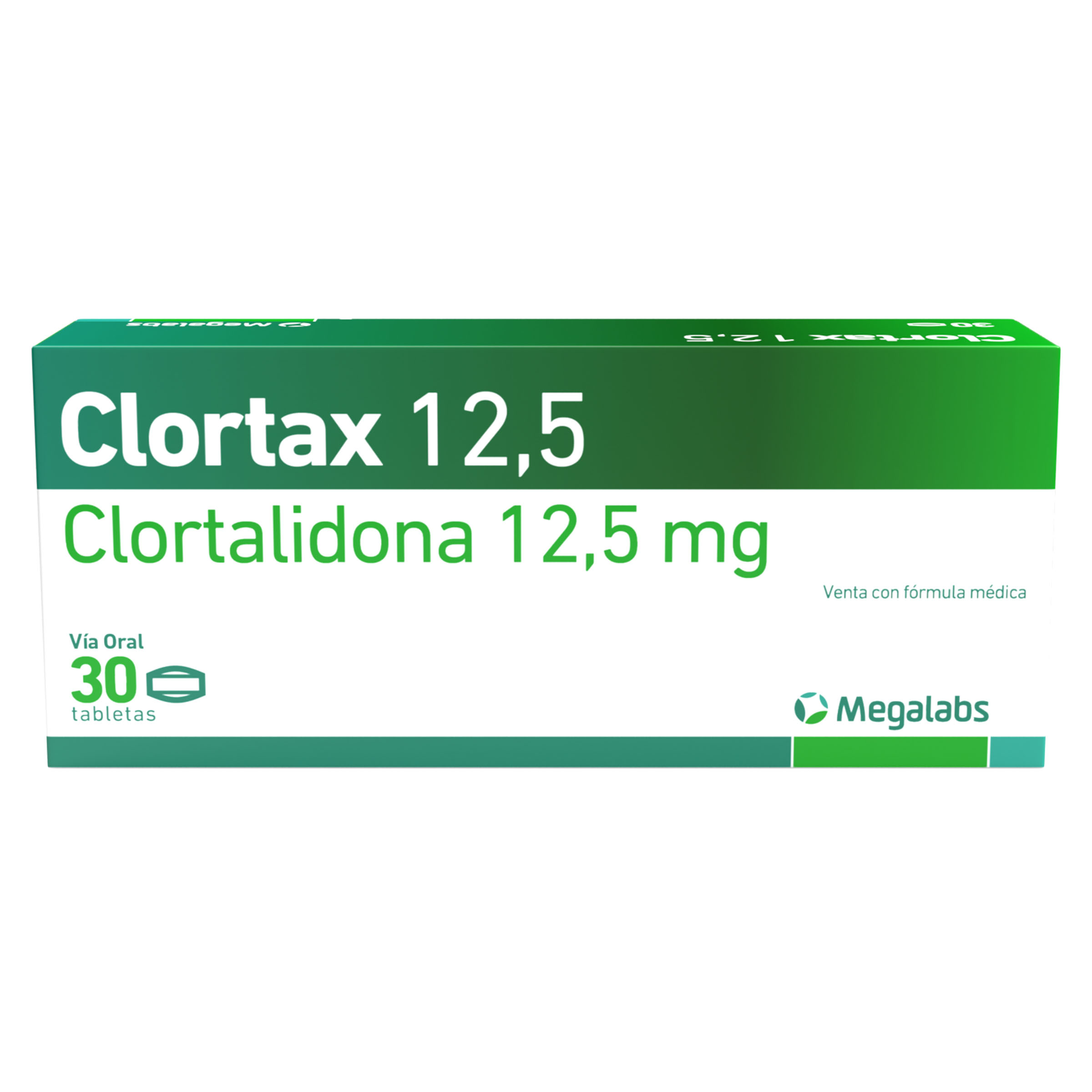 CLORTAX 12.5 MG 30 TABLETAS CLORTALIDONA