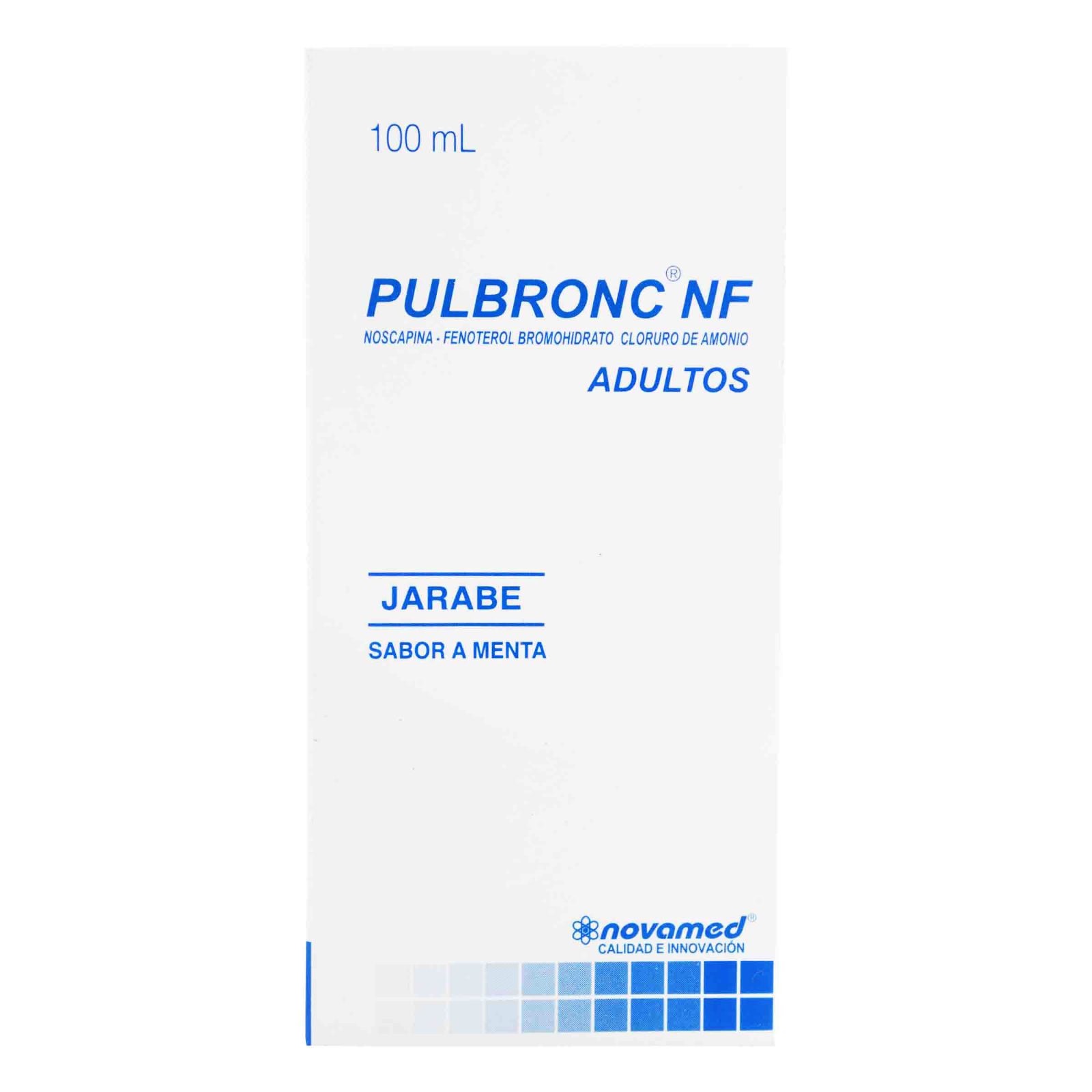 Pulbronc NF Adultos 100 ml - Noscapina, Fenoterol, Cloruro de Amonio