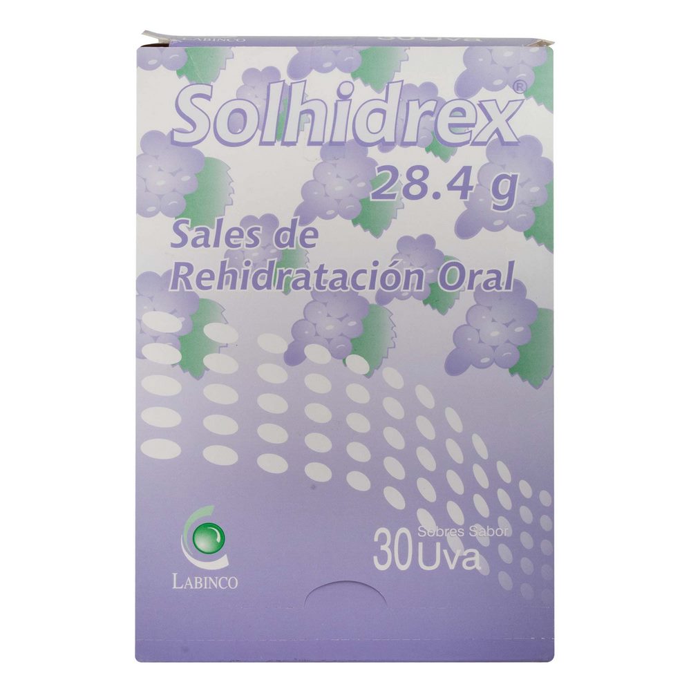 Solhidrex sabor uva – solución electrolítica 30 sobres