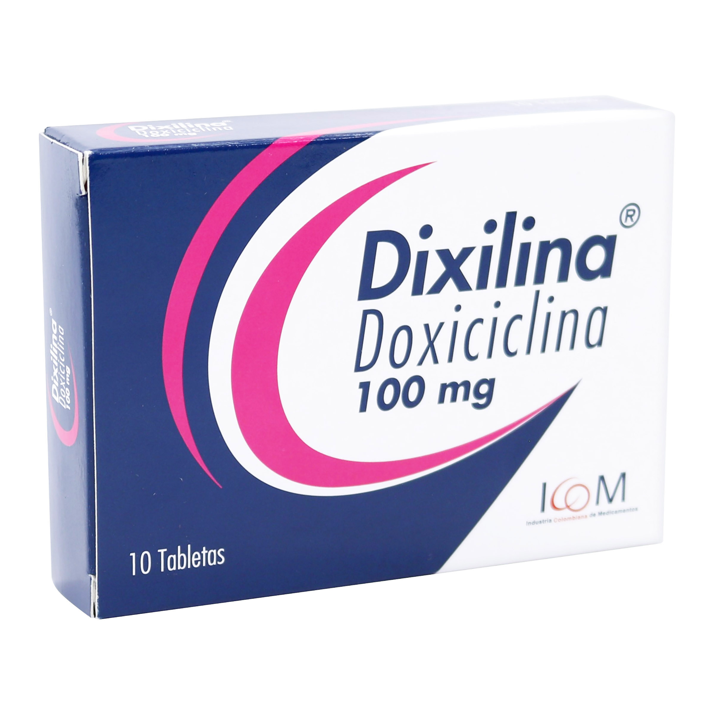 Dixilina 100 mg 10 tabletas - ICOM Doxiciclina