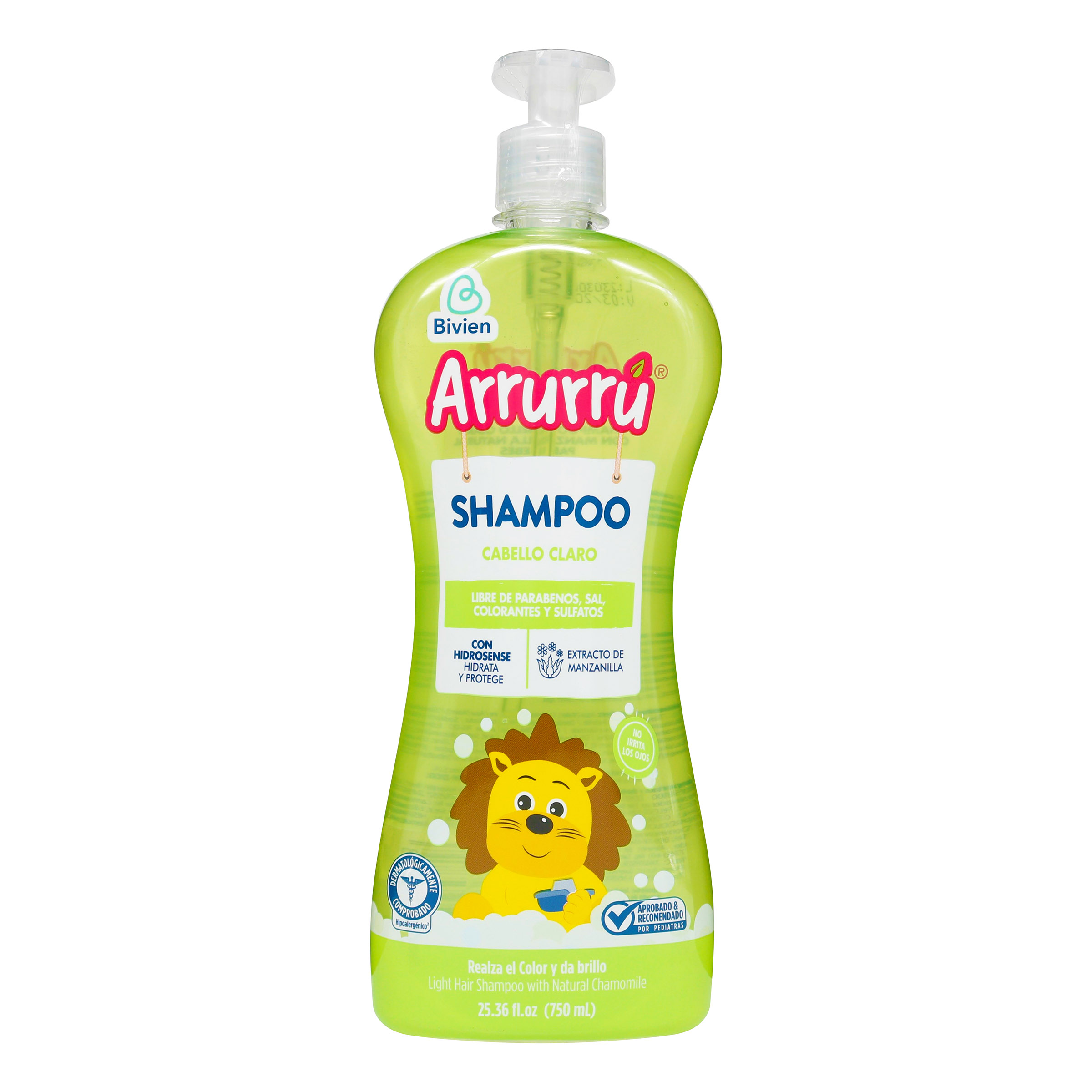 Champú Arrurrru cabello claro 750 ml