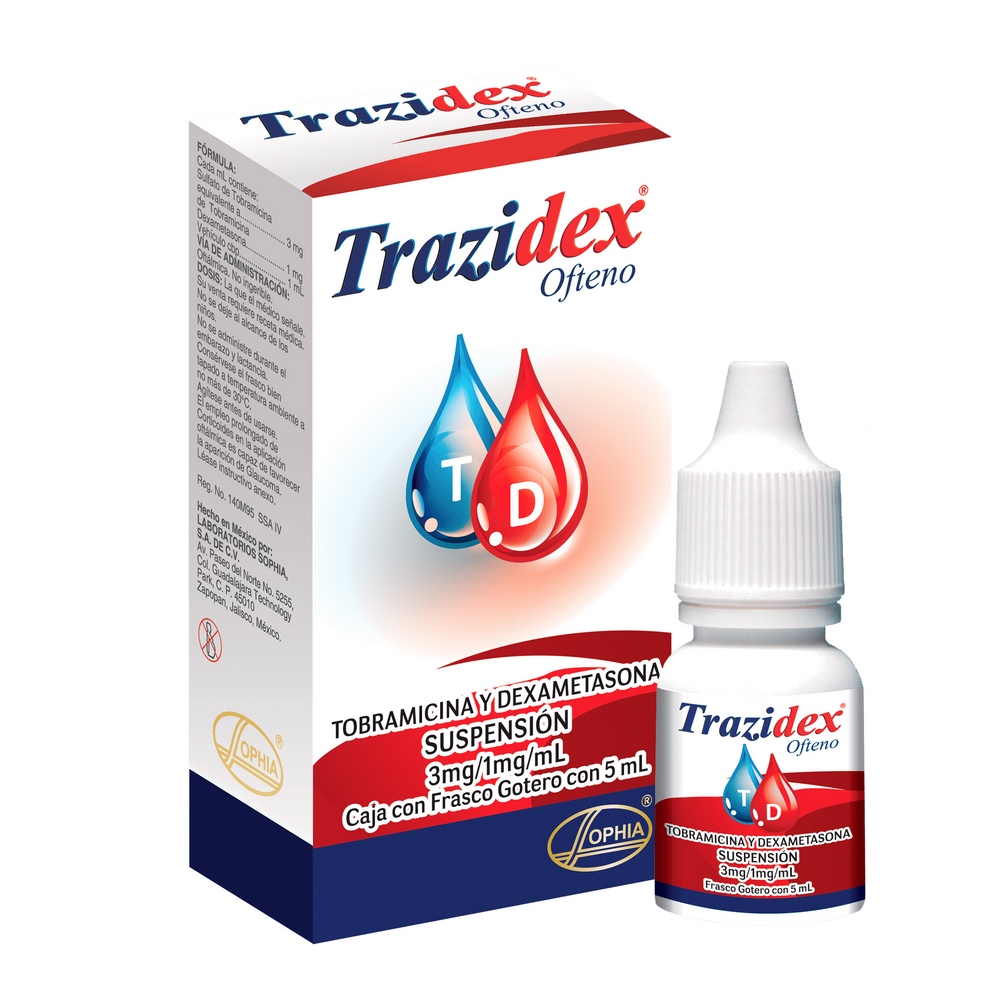 Trazidex Ofteno 5 ml – Tobramicina/Dexametasona