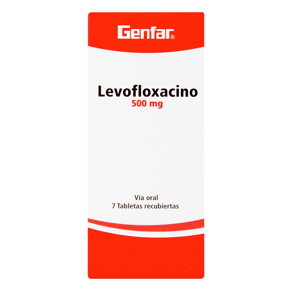 Levofloxacino 500 mg – 7 tabletas