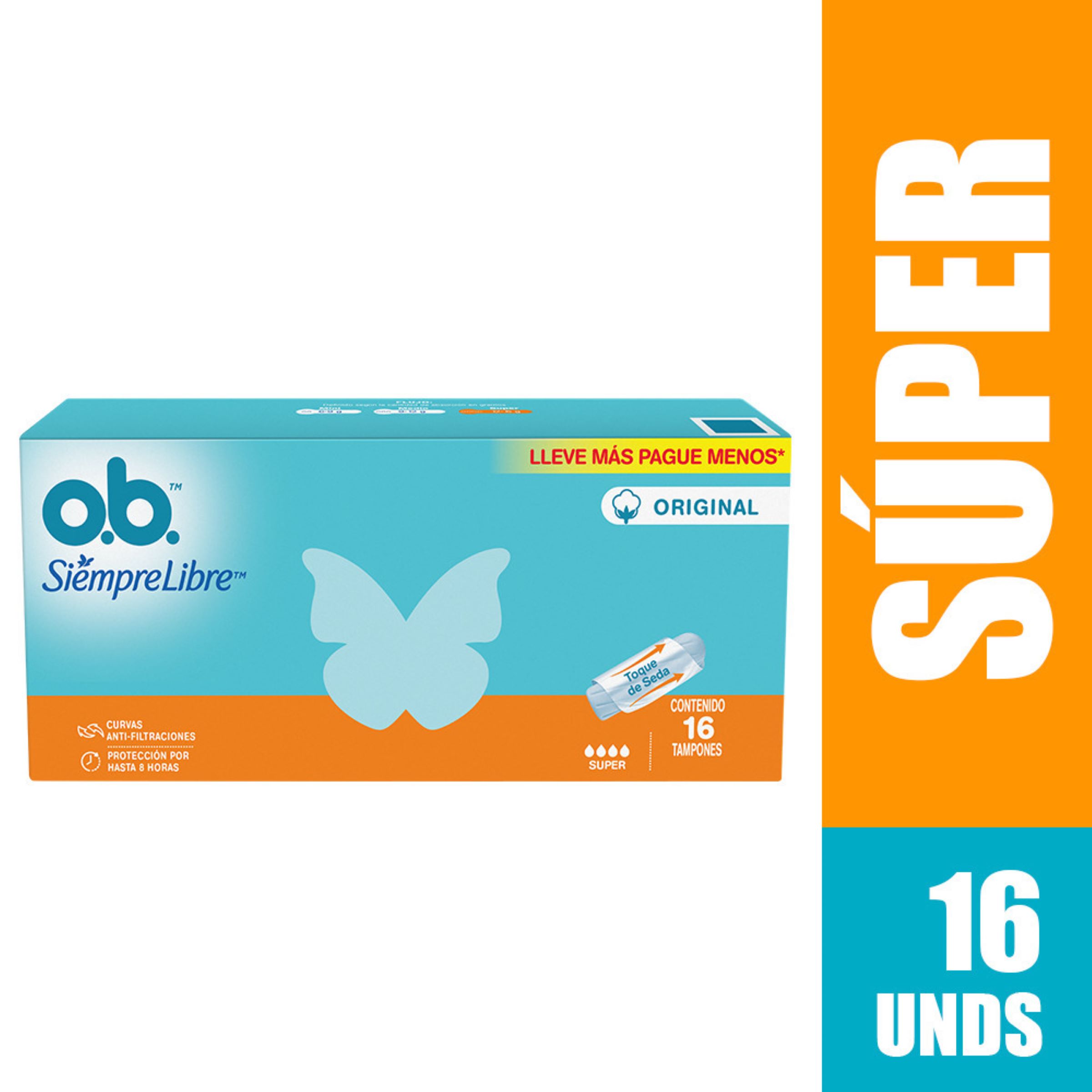 Tampones Siempre Libre Ori Super 16 uds