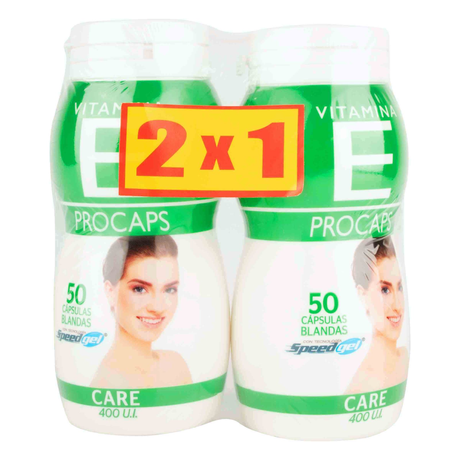 Vitamina E 400 UI – 50 cápsulas (promoción 2x1) PROCAPS