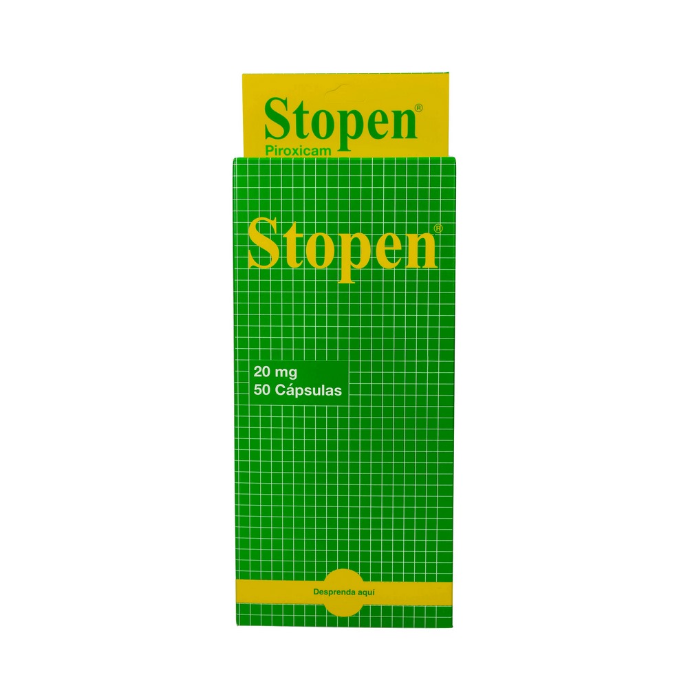 Stopen Piroxicam – Dispensador 25 SBS, 2 cápsulas