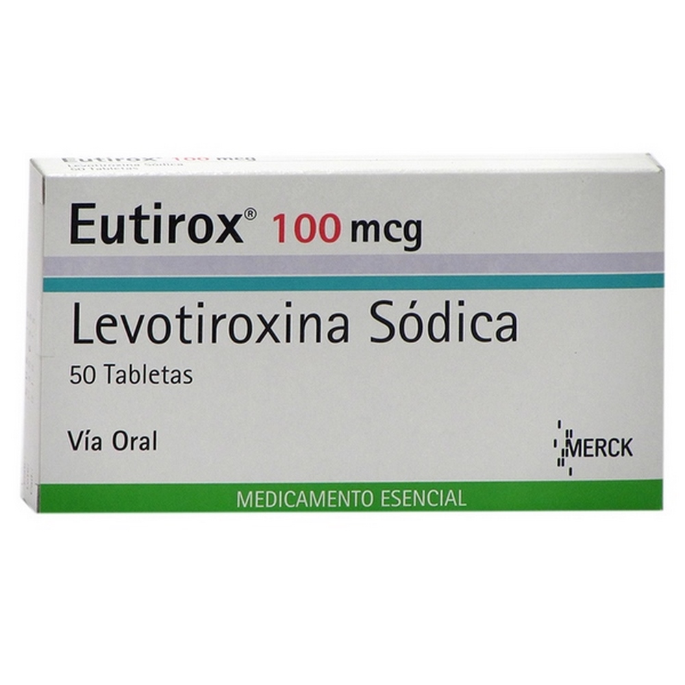 Eutirox 100 mcg 50 tabletas – Levotiroxina sodica