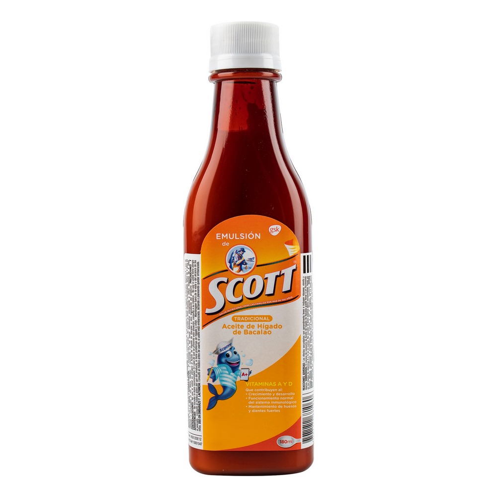 Emulsión Scott CTE 180 ml Vitamina A y D