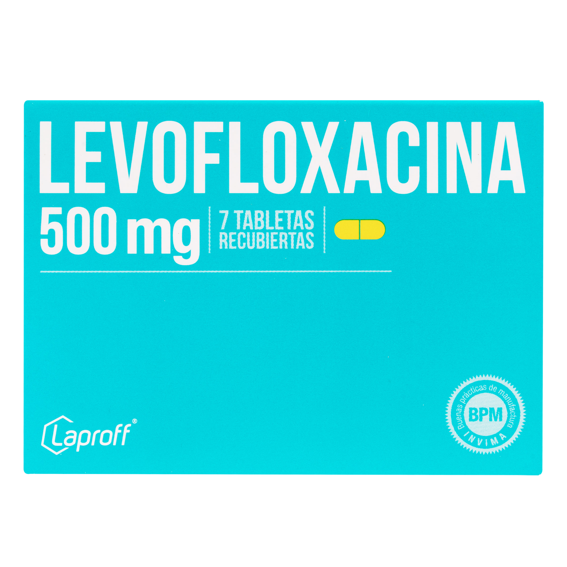 Levofloxacino 500 mg 7 tabletas - LAPROFF