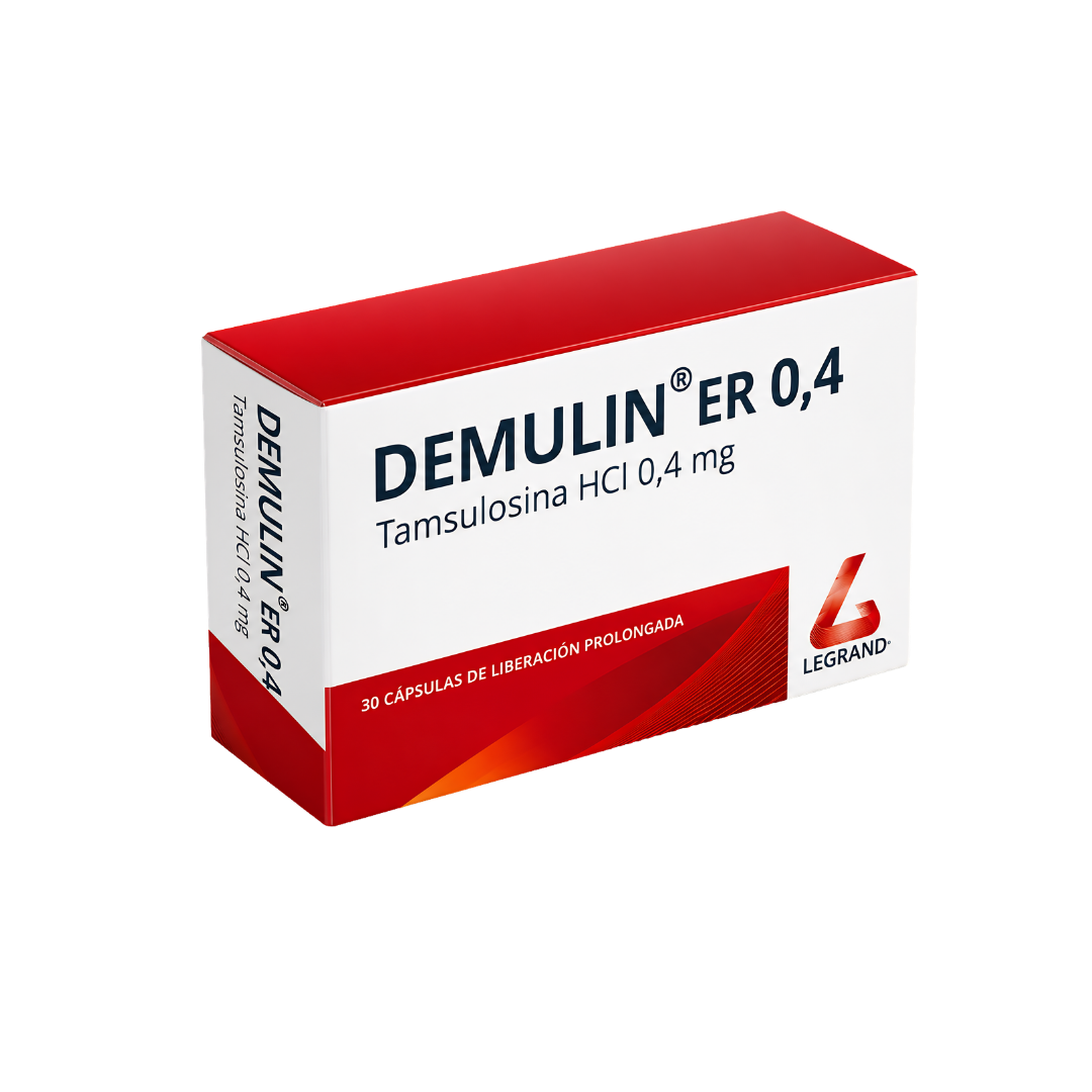 Demulin ER 0.4 mg - Clorhidrato de Tamsulosina (30 tabletas) | LAB. Legrand