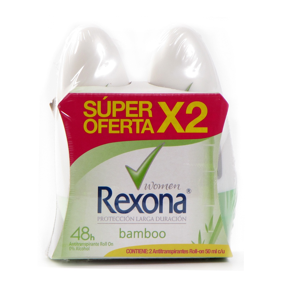 Desodorante Roll-On Rexona Bamboo 50 ml
