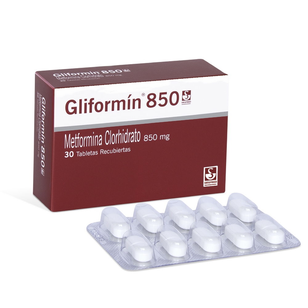 GLIFORMIN METFORMINA 850 MG 30 TAB (PB) METFORMINA