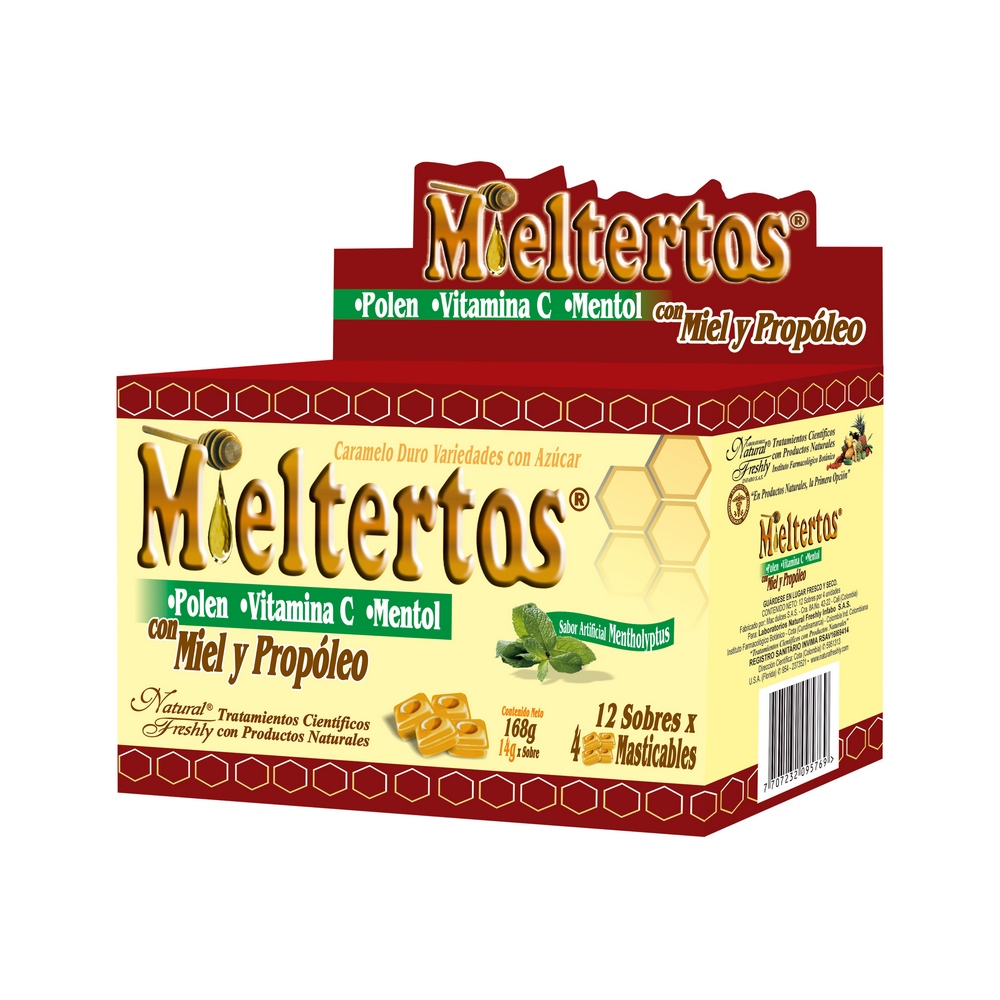MIELTERTOS Propolé y Vitamina C – Pastillas Masticables