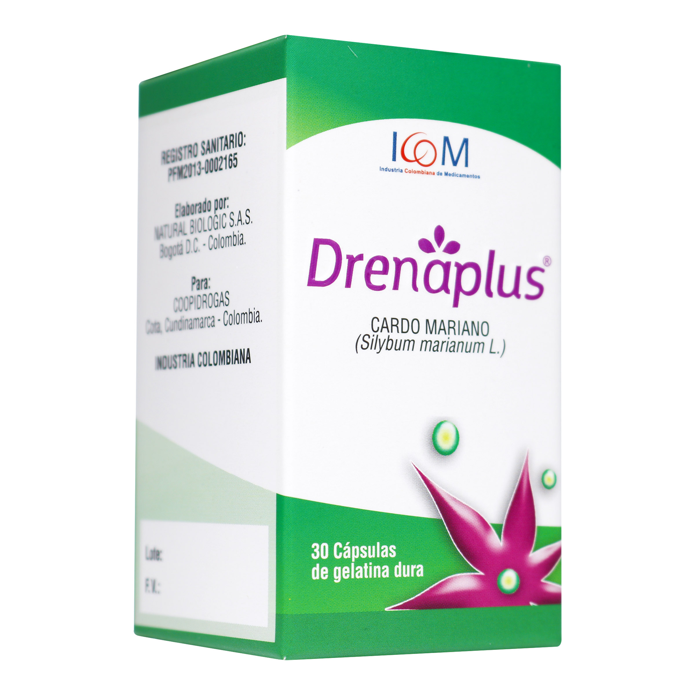 DrenaPlus 300 mg – 30 cápsulas (silimarina) | ICOM