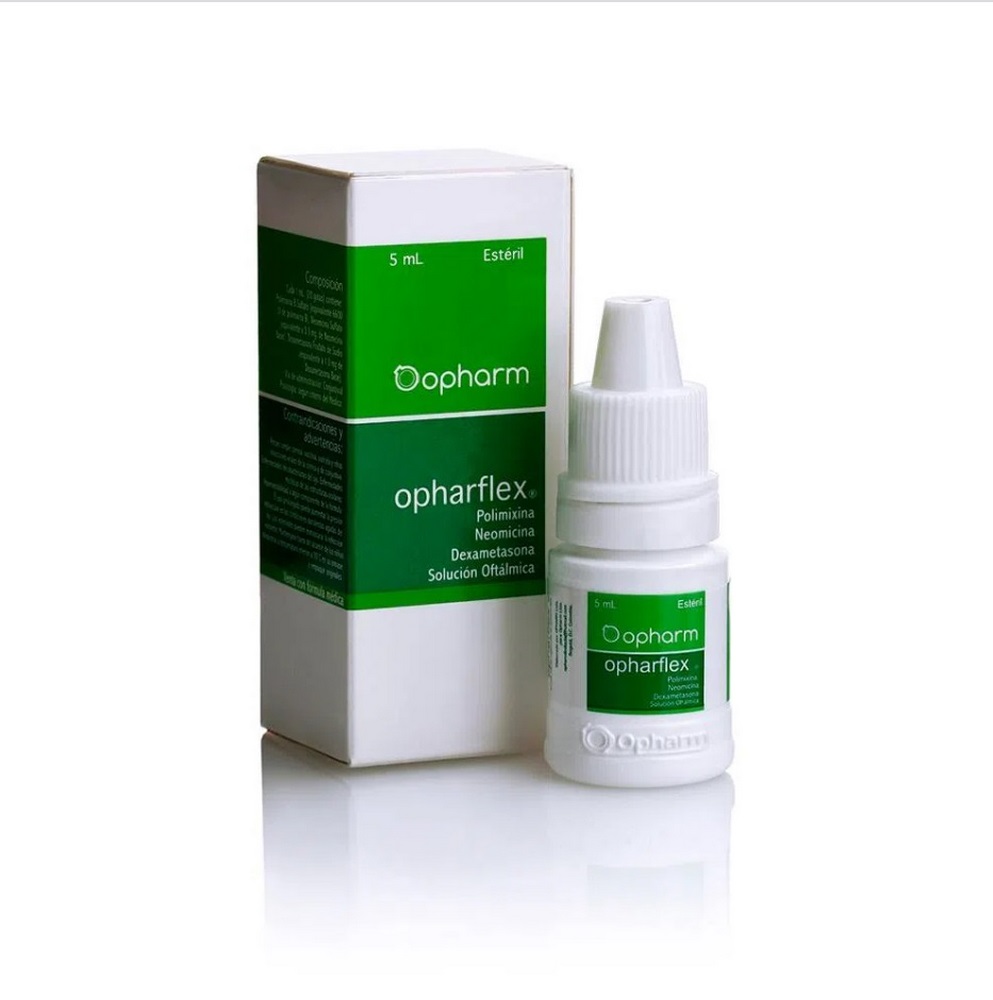 OPHARFLEX 3.5 mg Solución Oftálmica 5 ml – Neomicina, Polimixina y Dexametasona