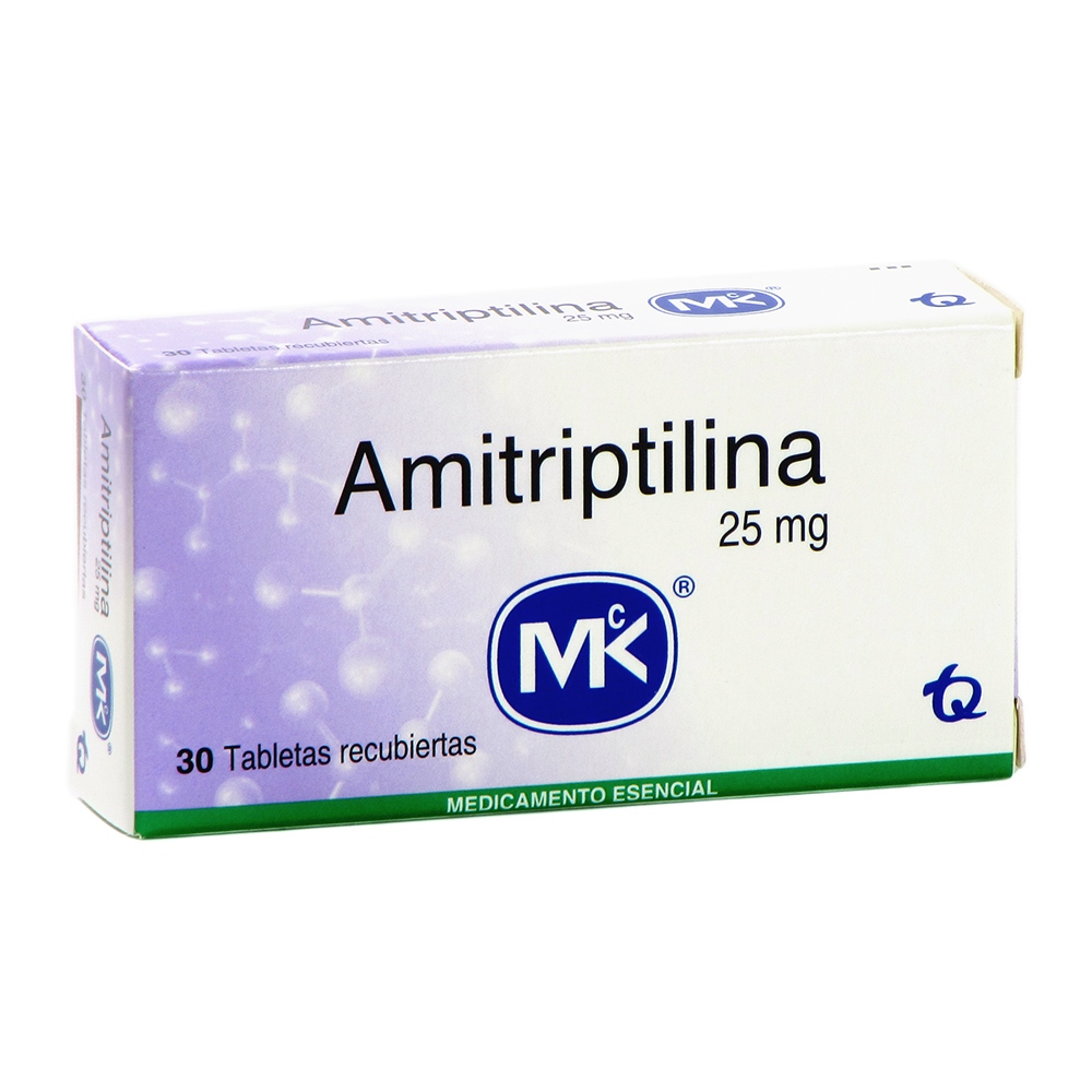 Amitriptilina 25 mg – 30 tabletas