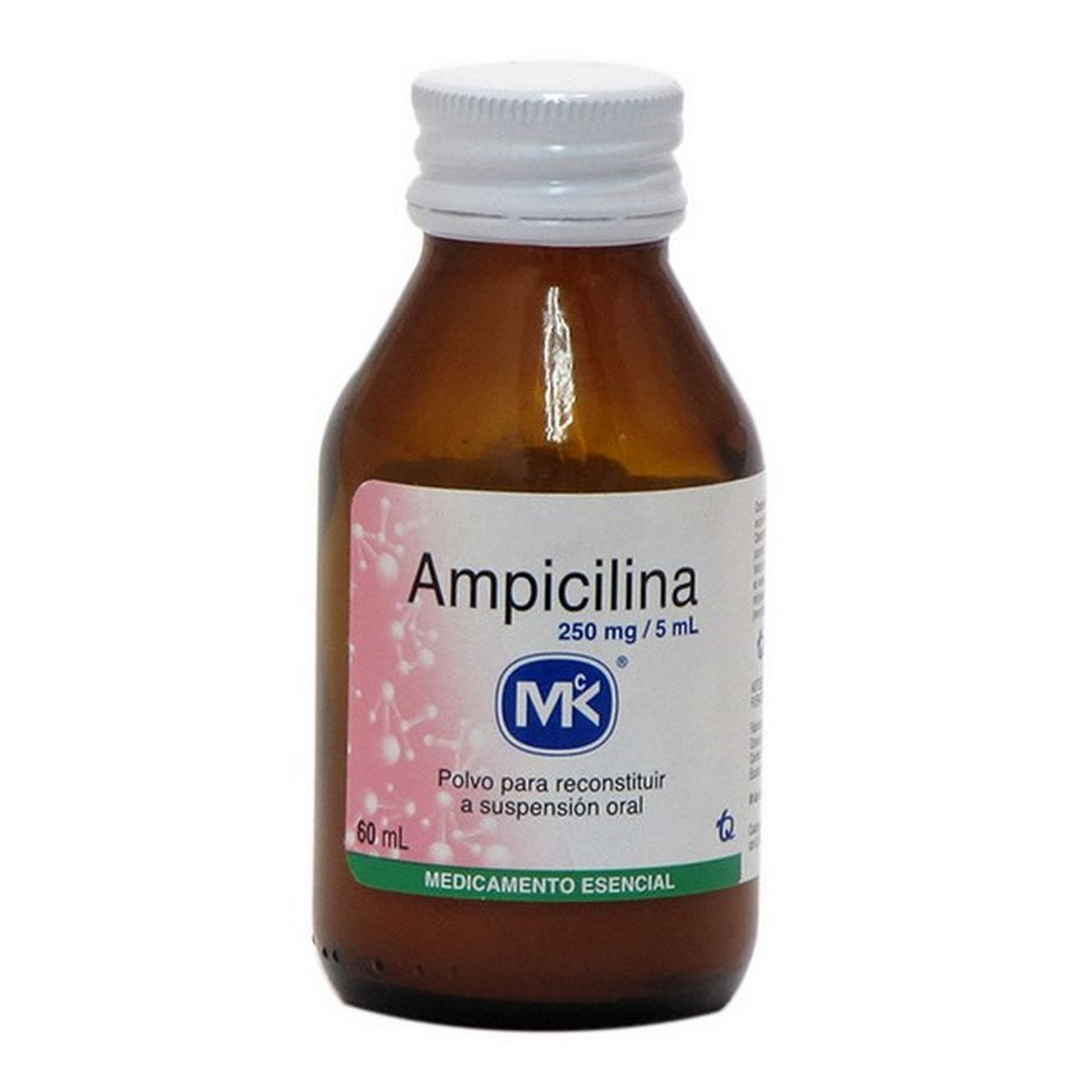 Ampicilina 250 mg suspensión - 60 mL TECNOQUIMICAS