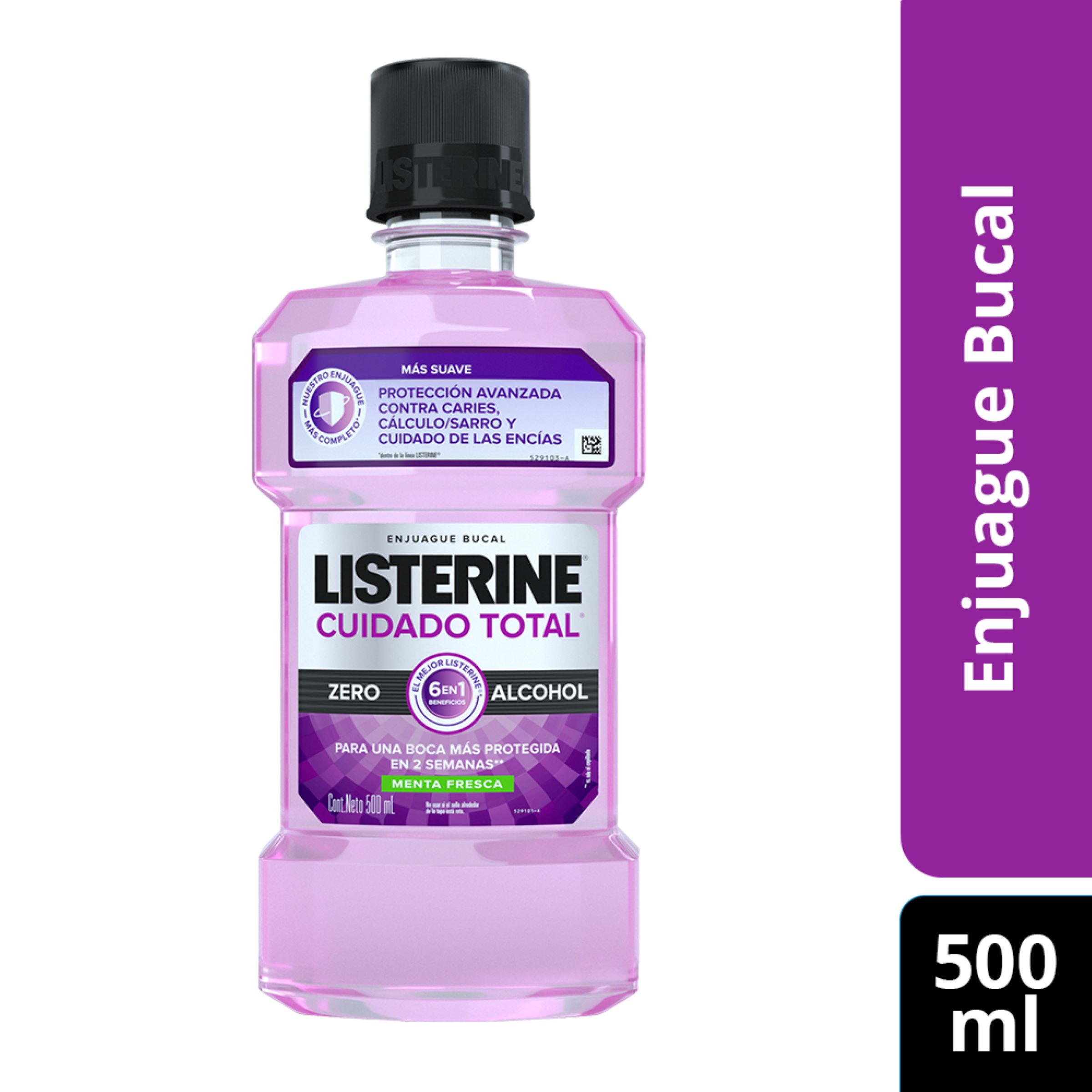 Listerine Cuidado Total Zero 500 ml Enjuague Bucal
