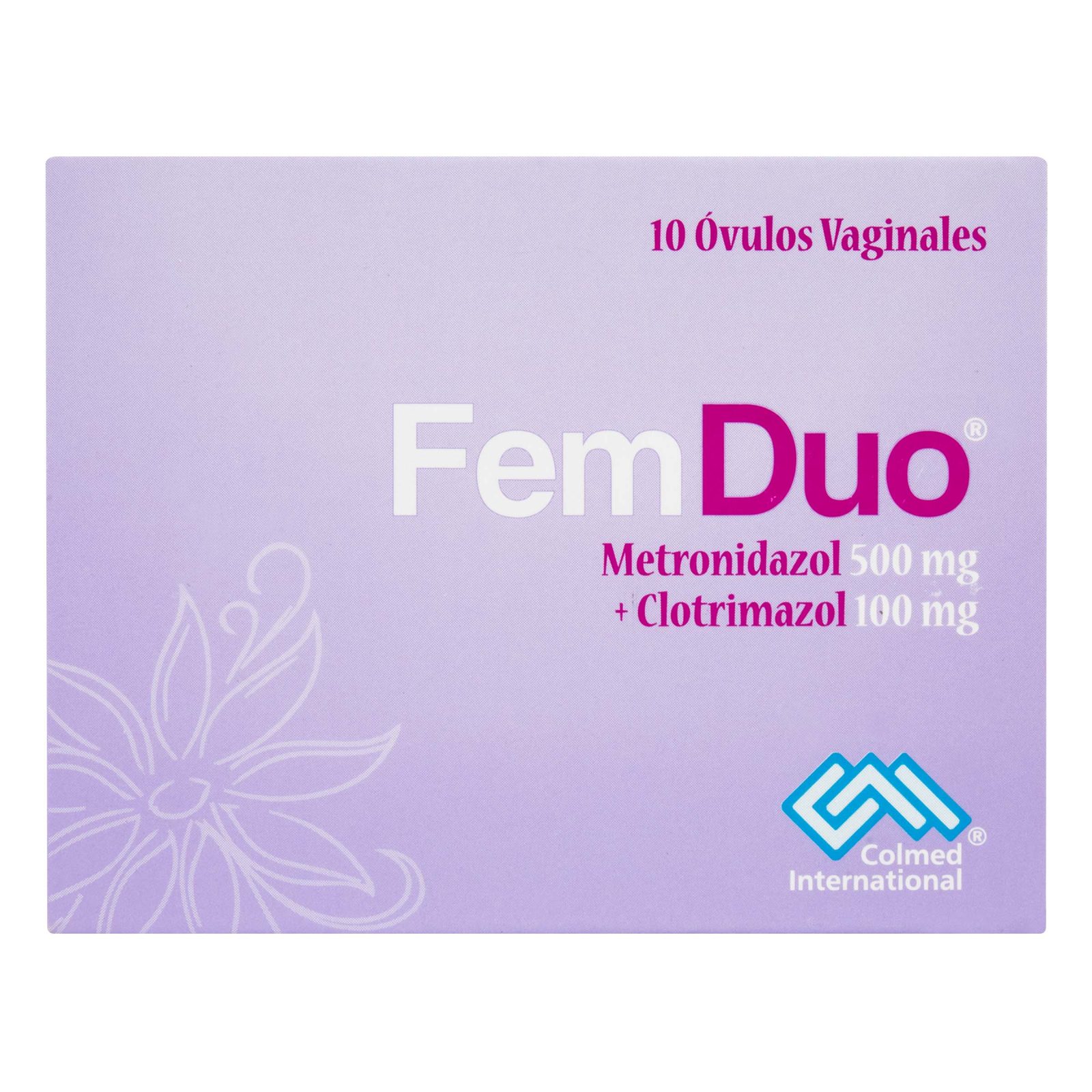 FEMDUO 500 mg ovulos vaginales (Metronidazol + Clotrimazol) – 10 unidades