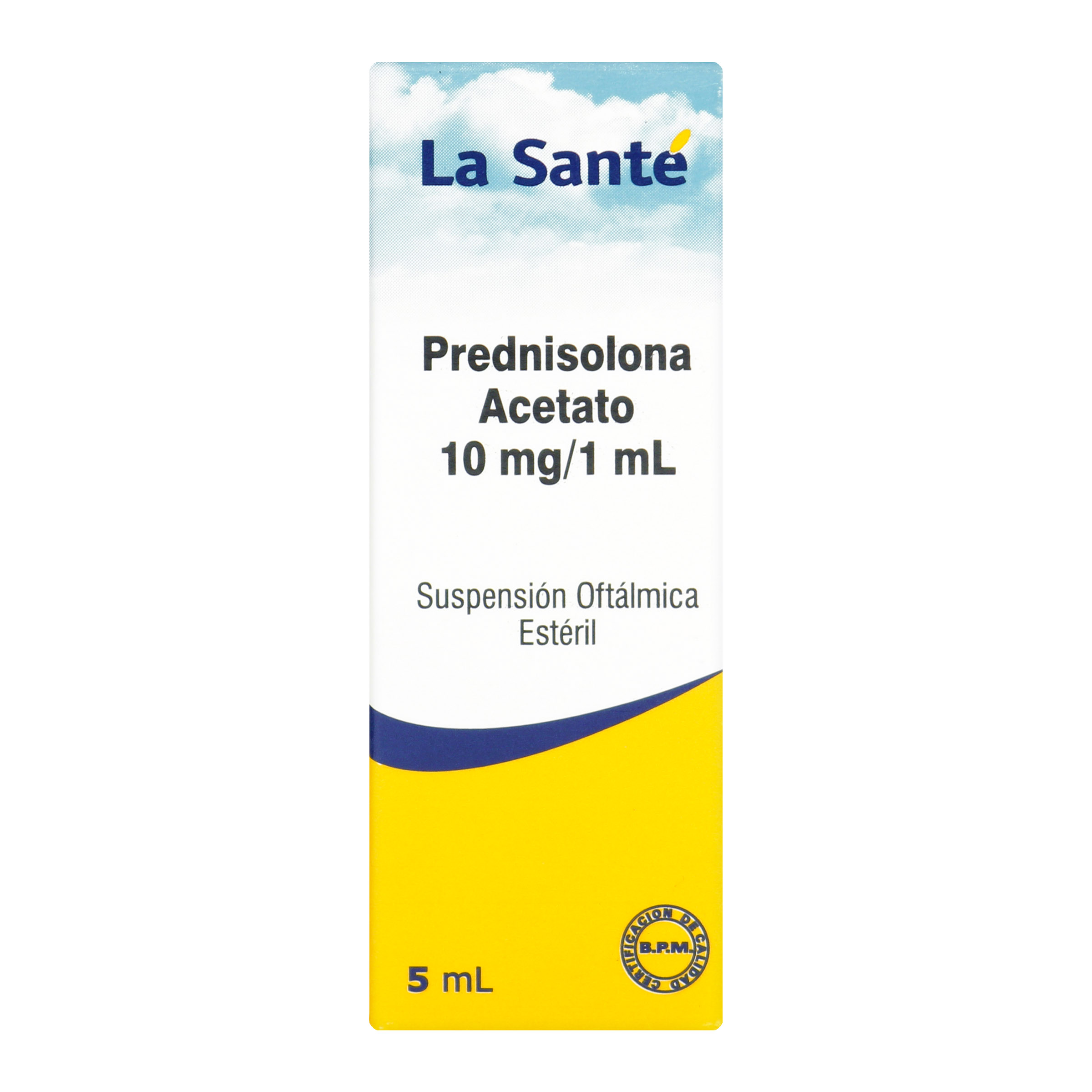 Prednisolona acetato susp. oftálmica 5 mL | LA SANTE
