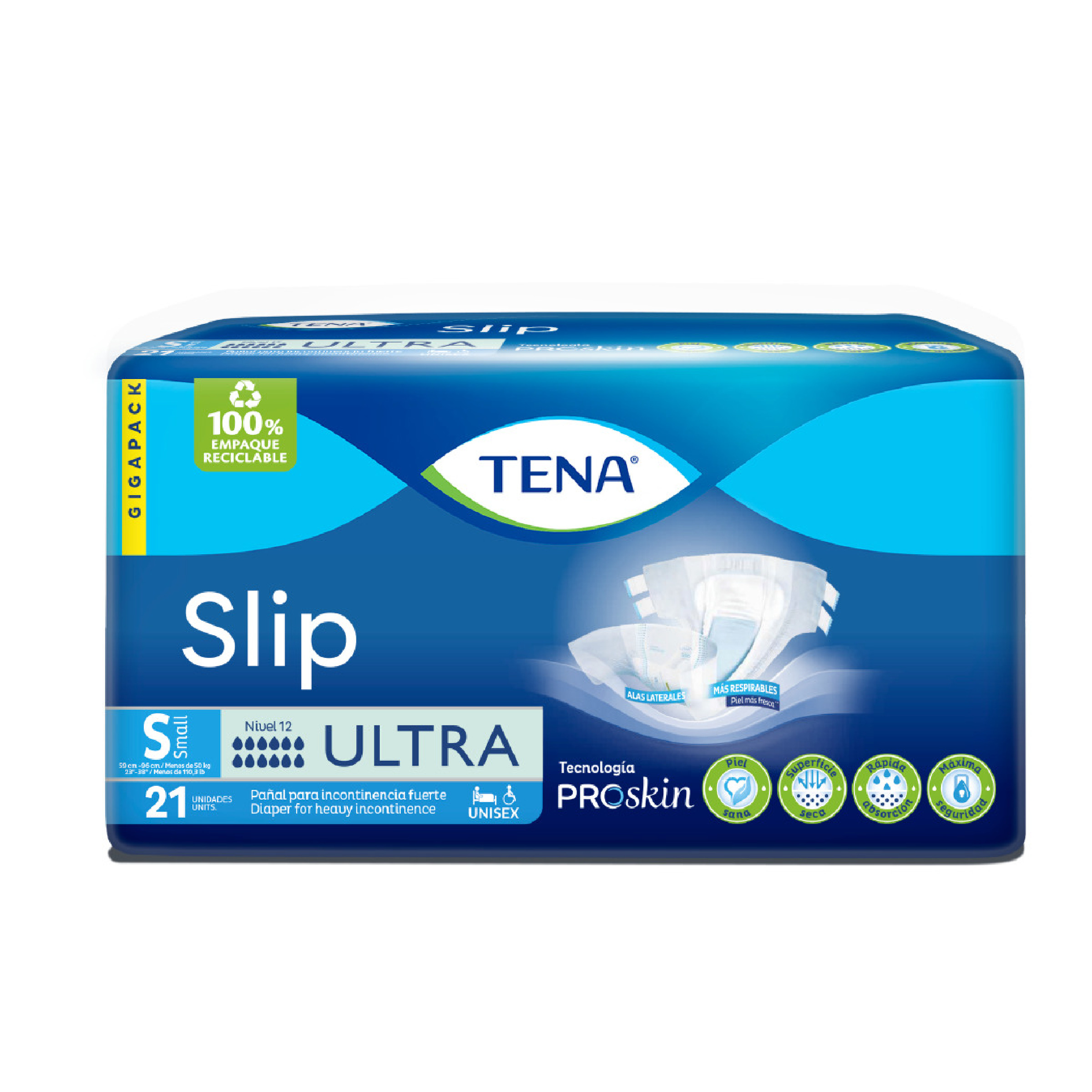 Pañales Slip Ultra talla S, 21 und