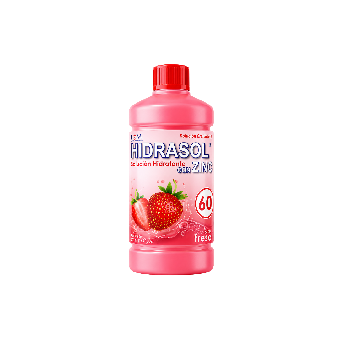 Hidrasol con zinc sabor fresa 500 ml