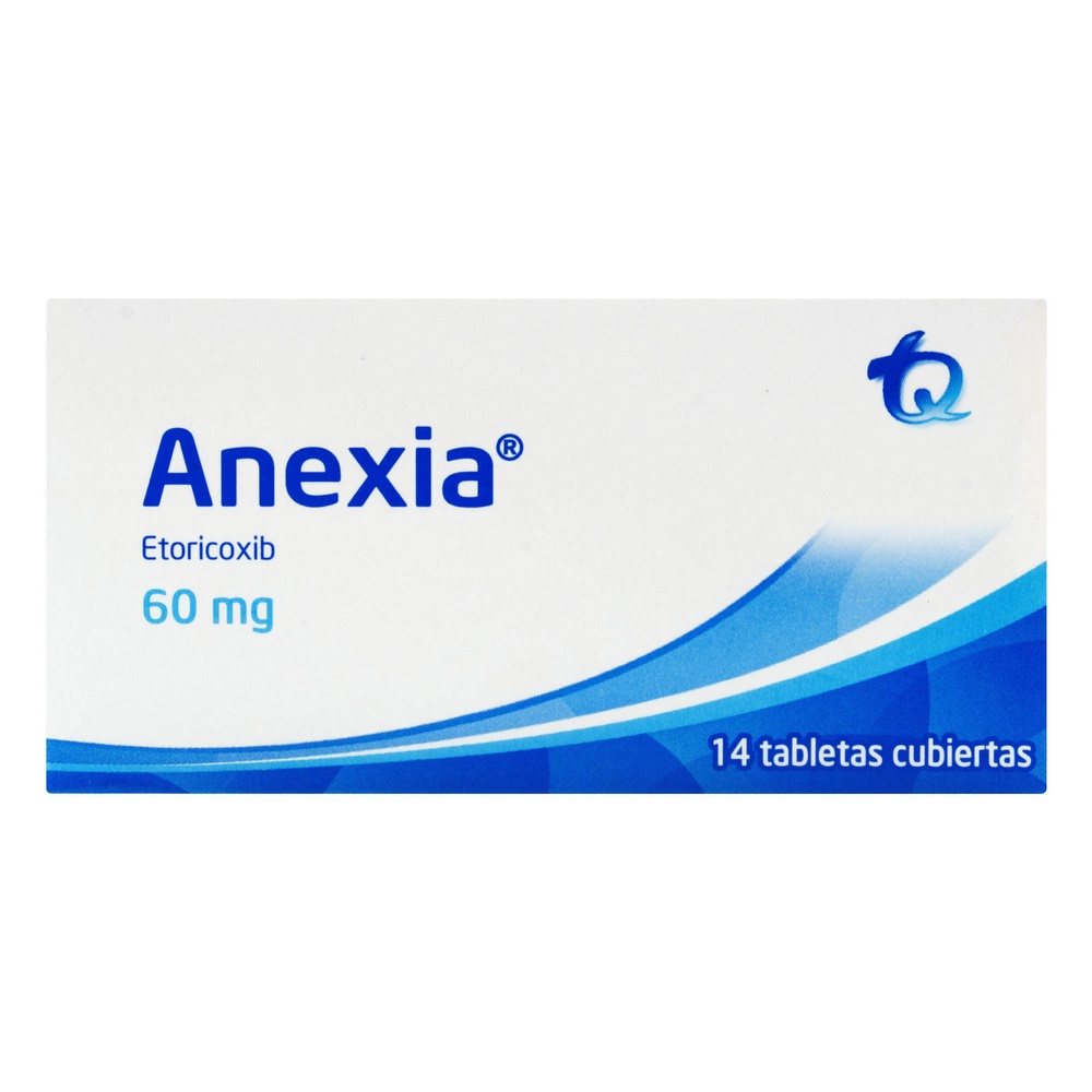 Anexia 60 mg Etoricoxib 14 tabletas