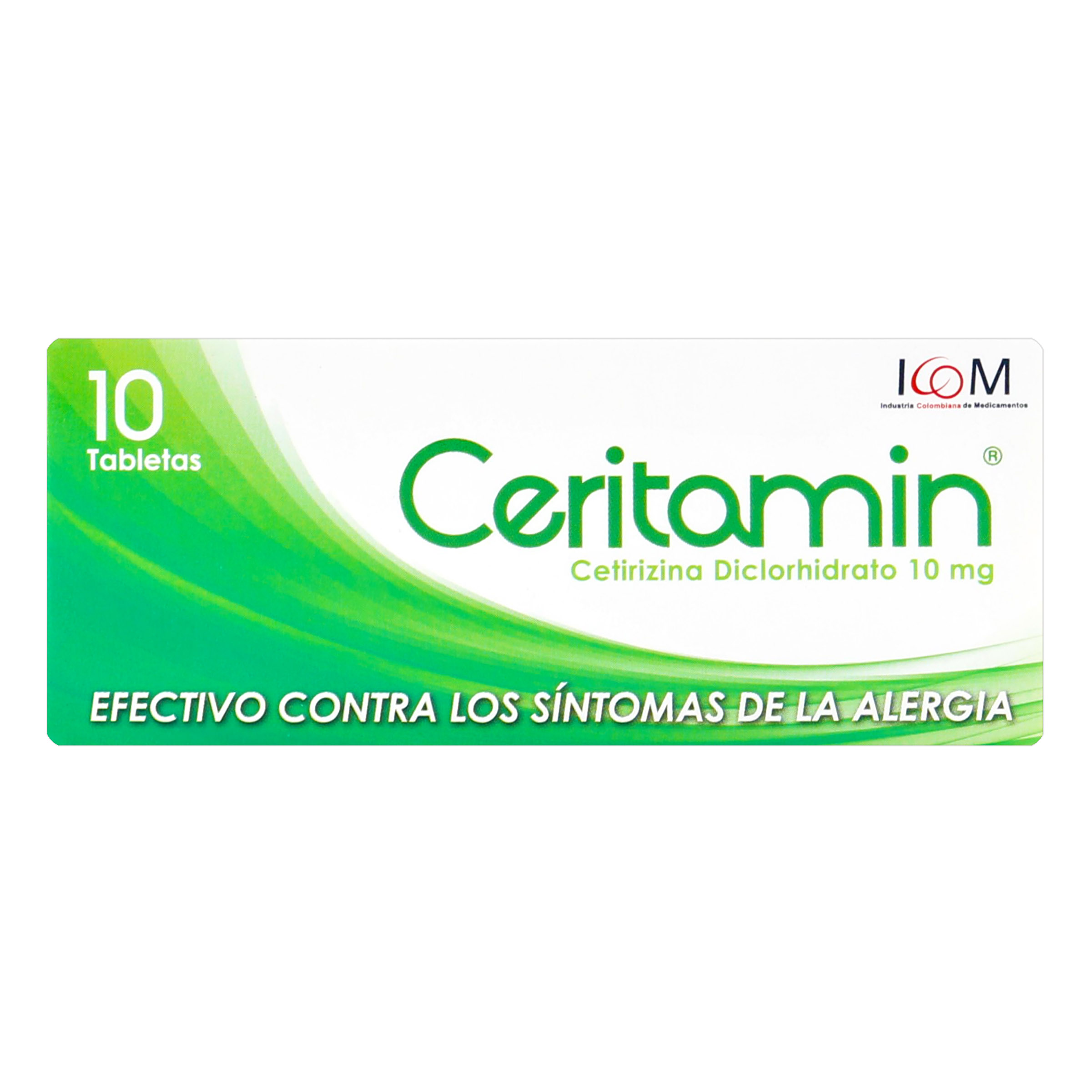 Ceritamin 10 mg - cetirizina ICOM