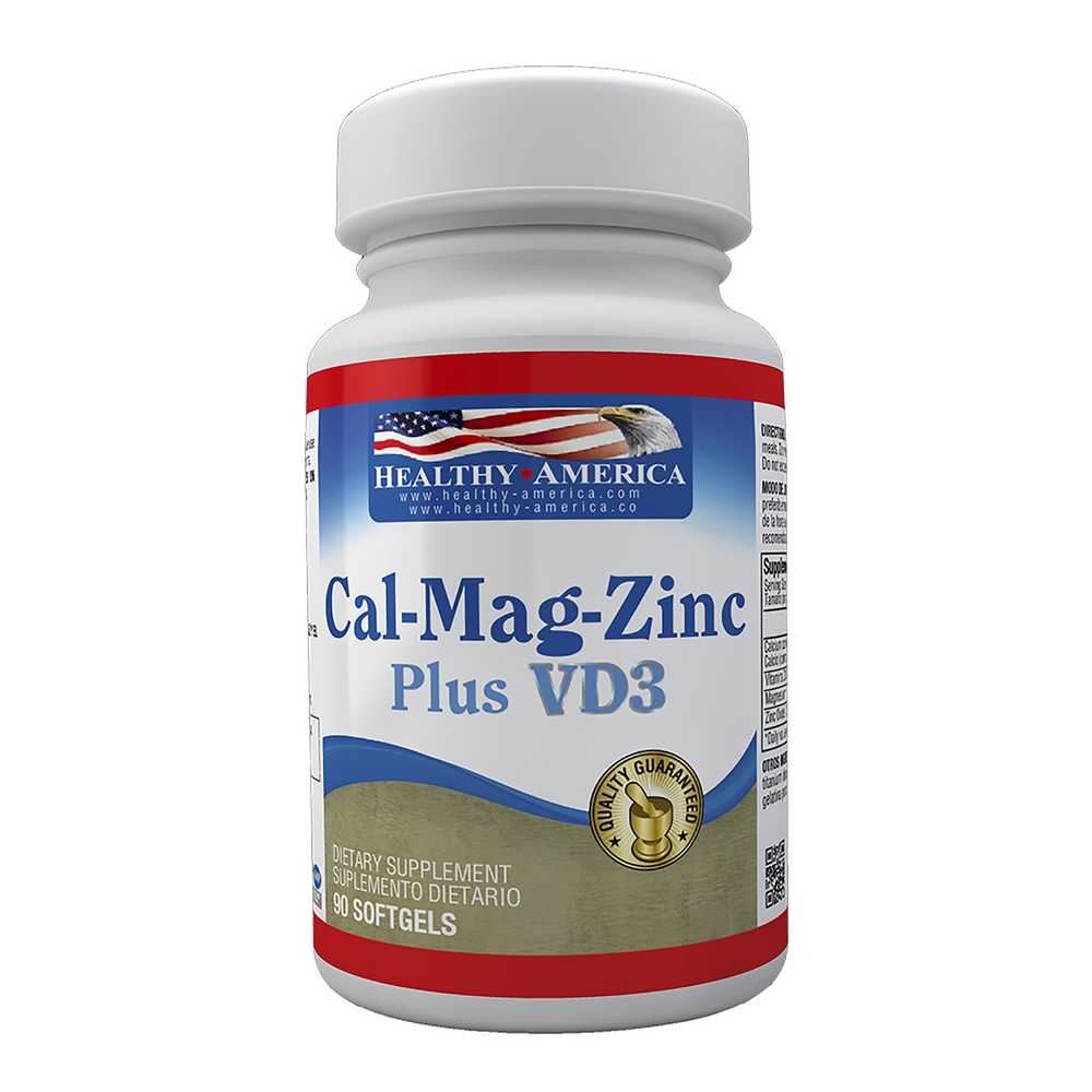 Cal-Mag-Zinc Plus con Vitamina D3 – 90 softgels