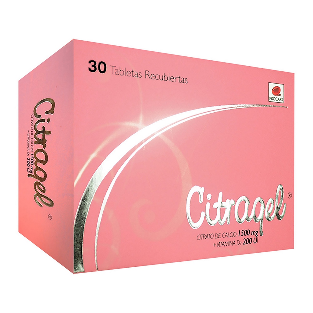 Citragel Calcium D3 1500 mg/200 UI - 30 tabletas