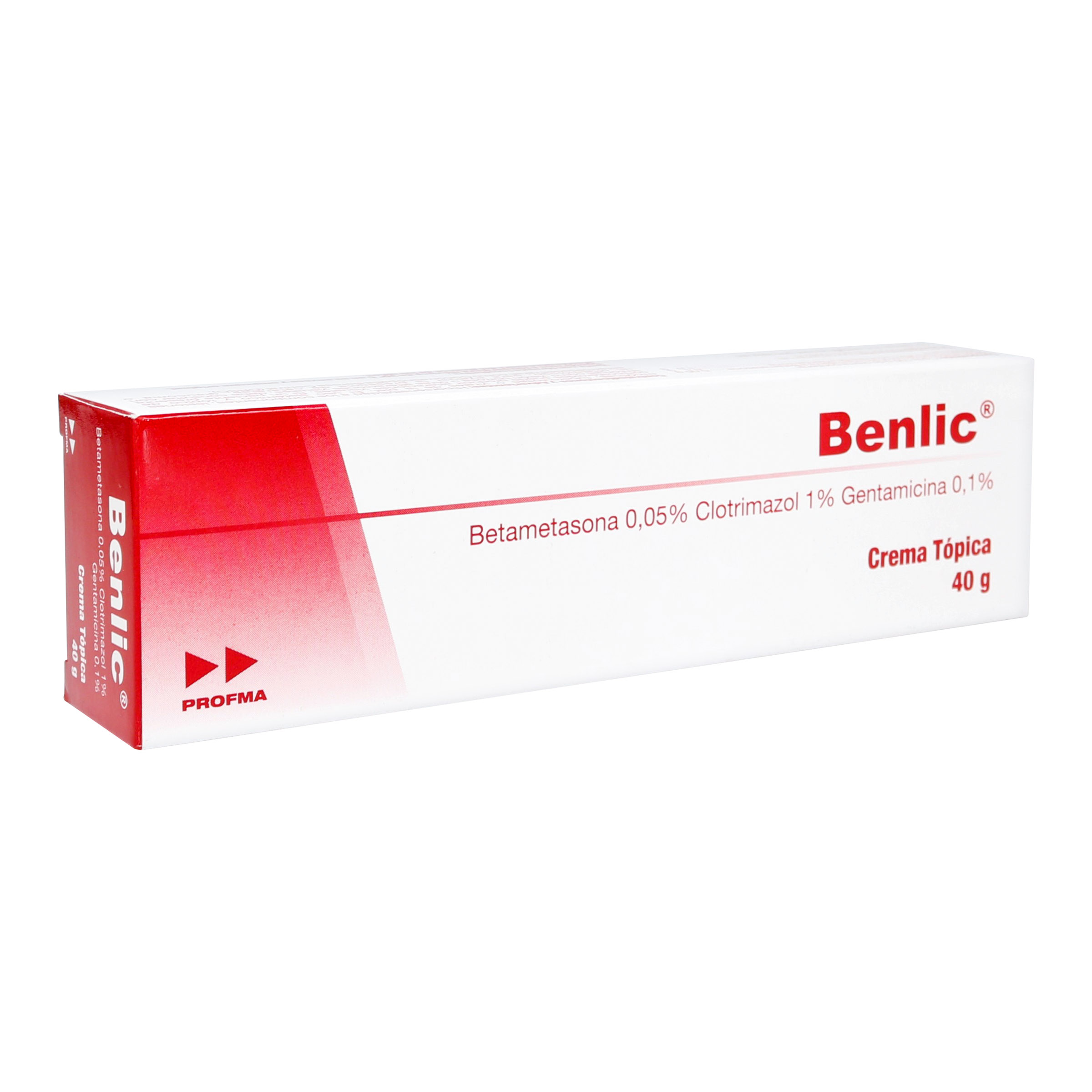 Benlic Crema 40 g Betametasona-Clotrimazol-Gentamicina