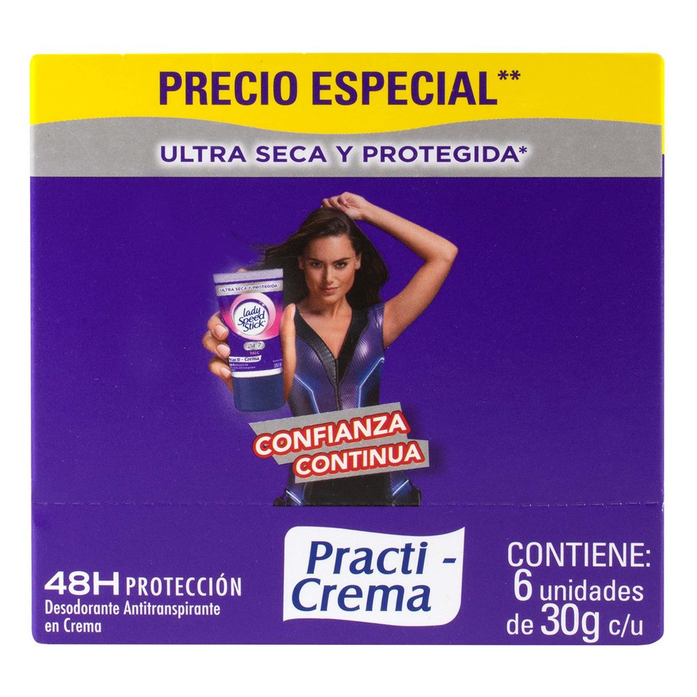 Desodorante en crema DTE Lady 30 g x6 | Colgate Palmolive